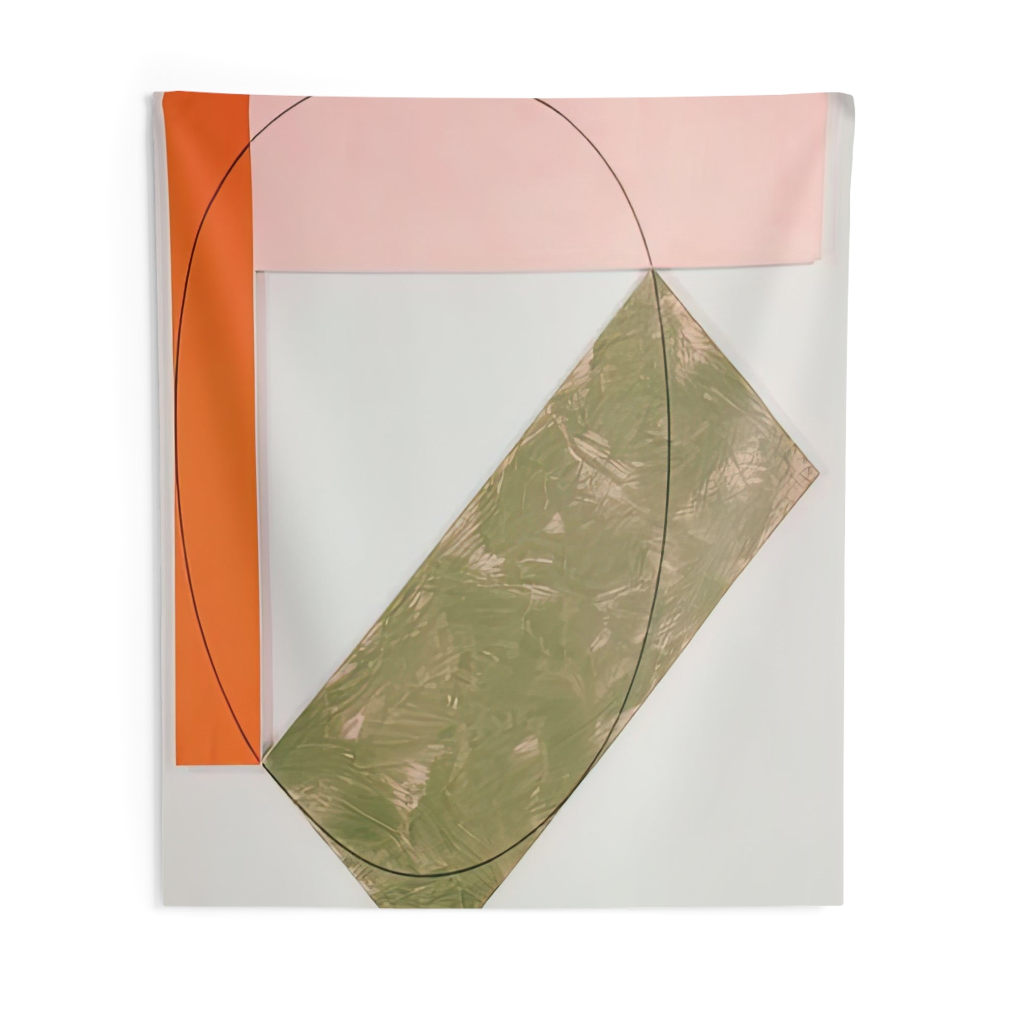 THREE COLOR FRAME PAINTING 1985 By Robert Mangold Tapestry | Robert Mangold Large Tapestry Art