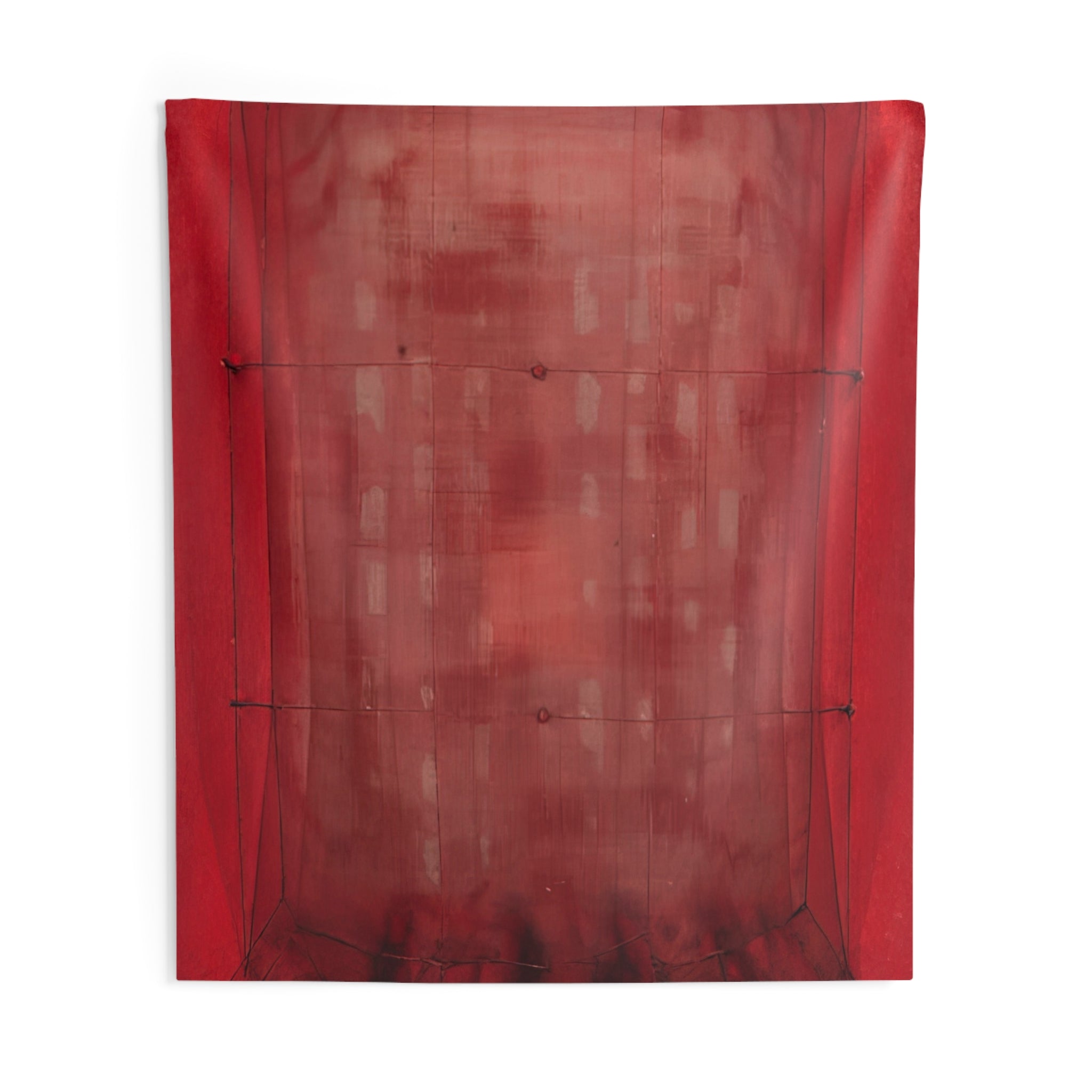 Espejo vestido de rojo - Art Informel By Manuel Rivera Tapestry | Manuel Rivera Large Tapestry Art