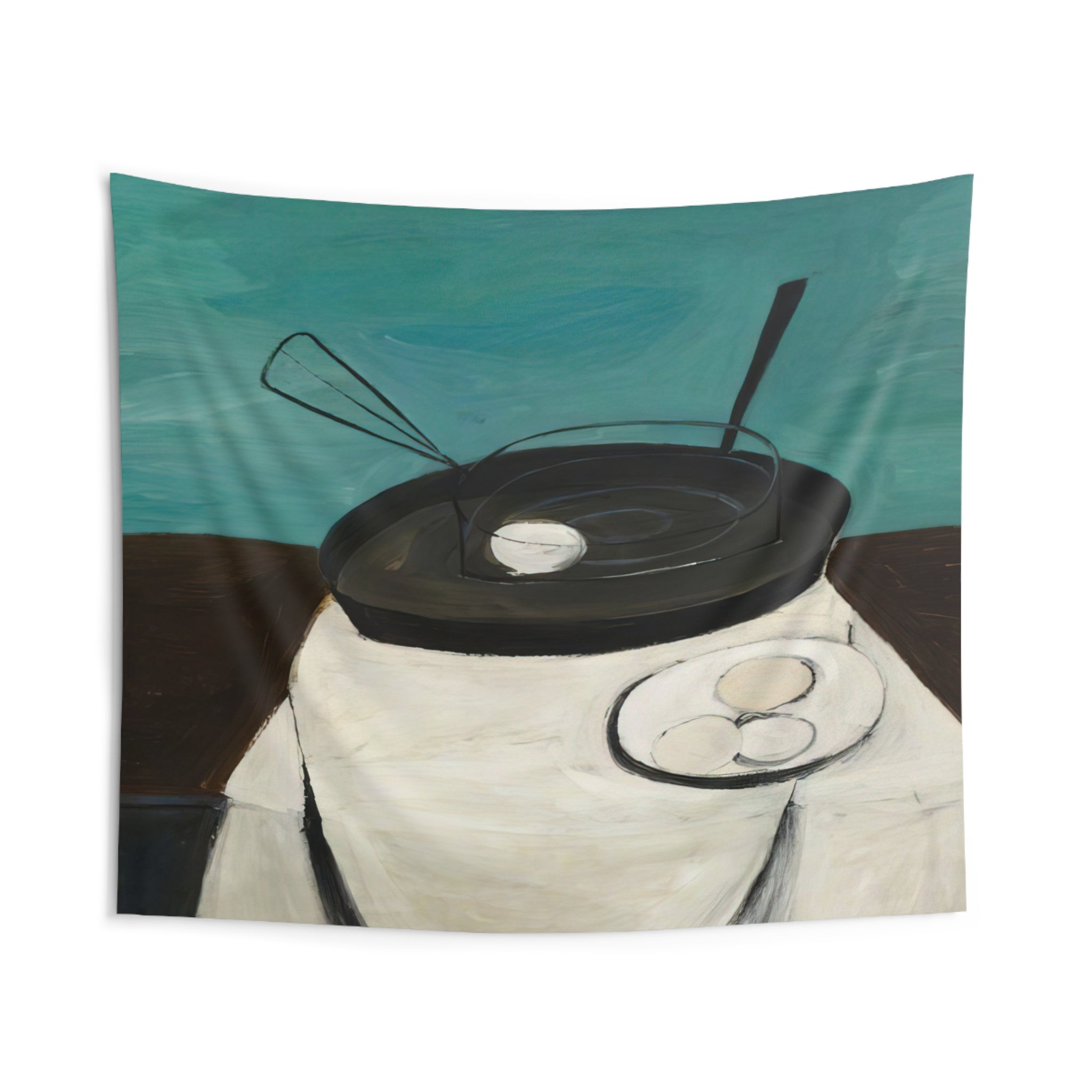 Frying Pan and Basket - 1948 By William Scott Tapestry | William Scott Large Tapestry Art