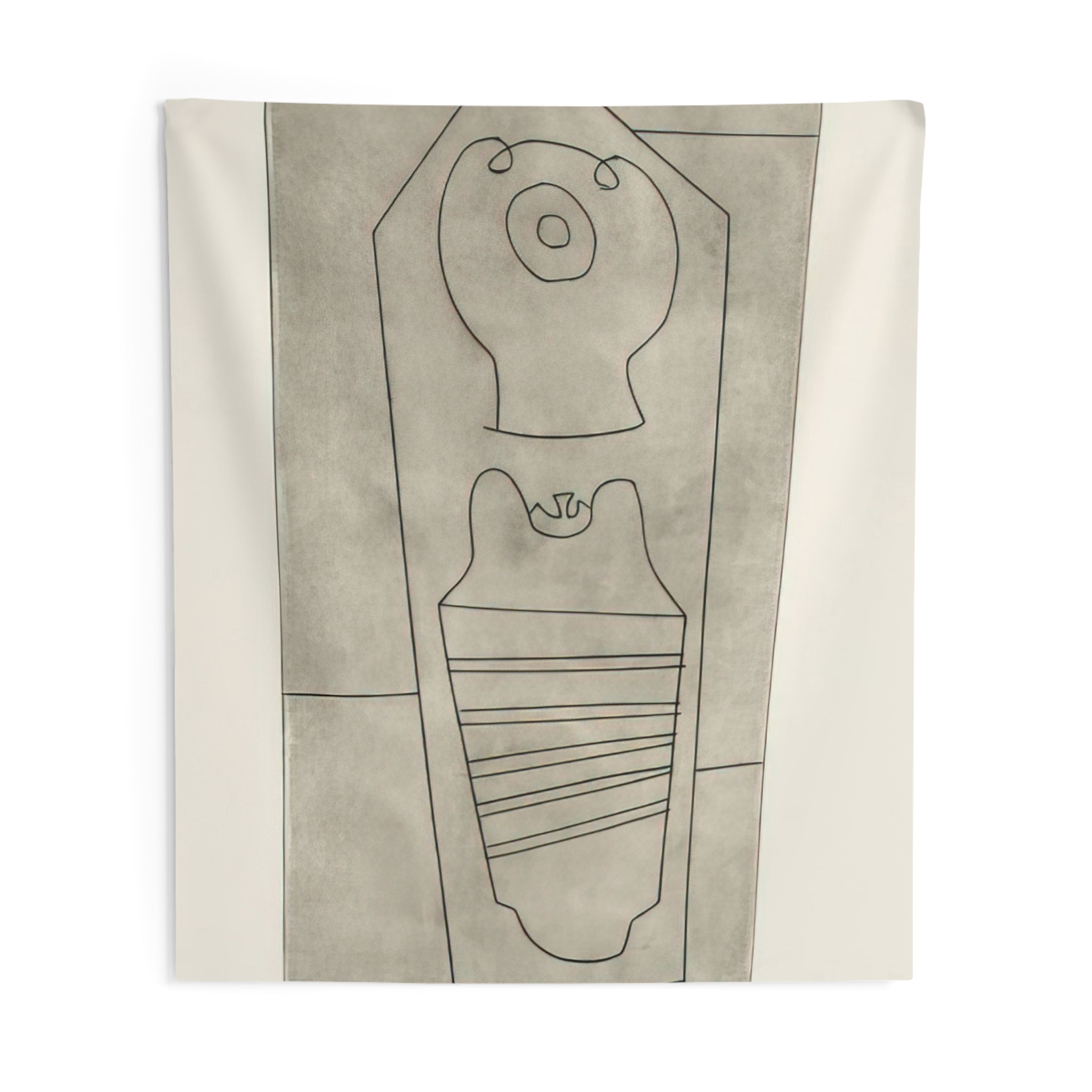 Turkish form - 1967 By Ben Nicholson Tapestry | Ben Nicholson Large Tapestry Art