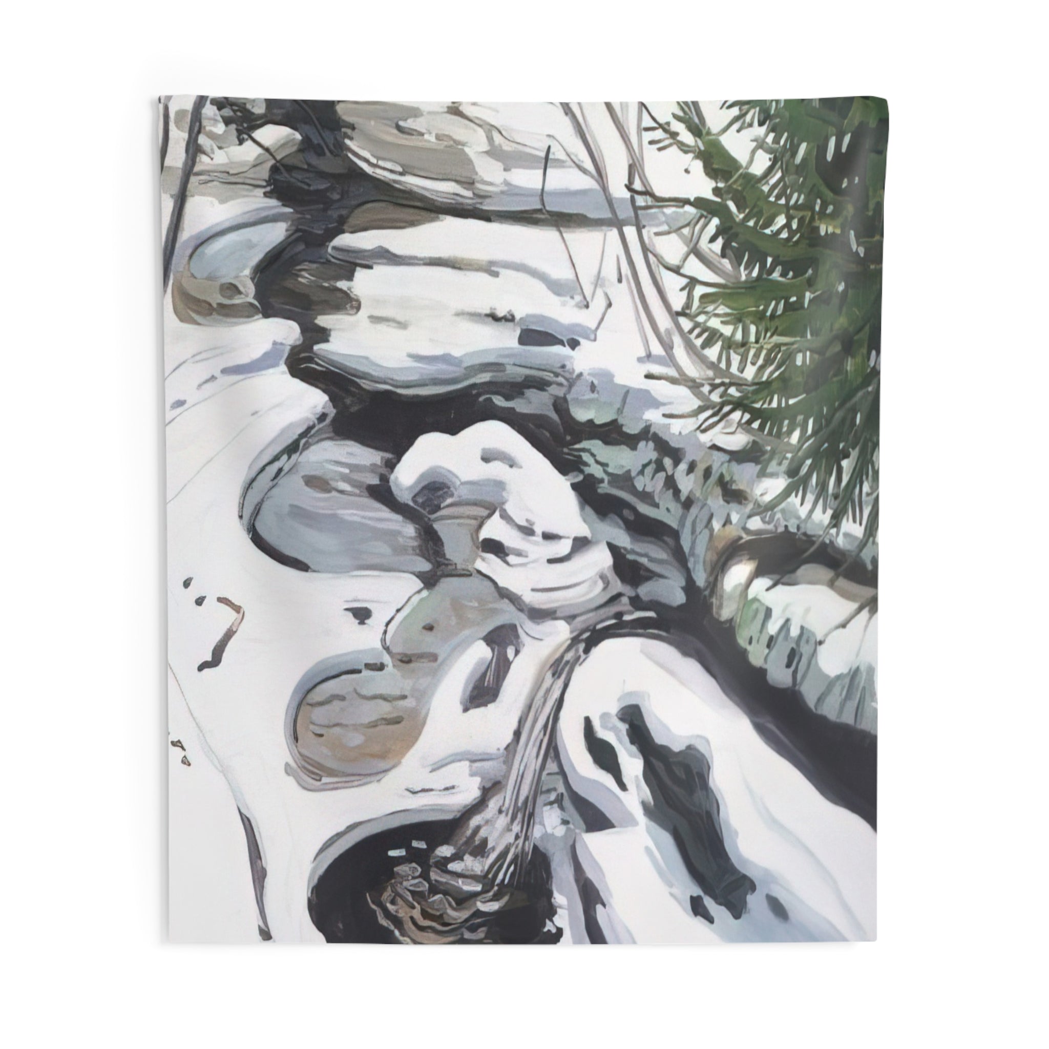 Study for Head of Passagassawaukeg - 1992 By Neil Welliver Tapestry | Neil Welliver Large Tapestry Art