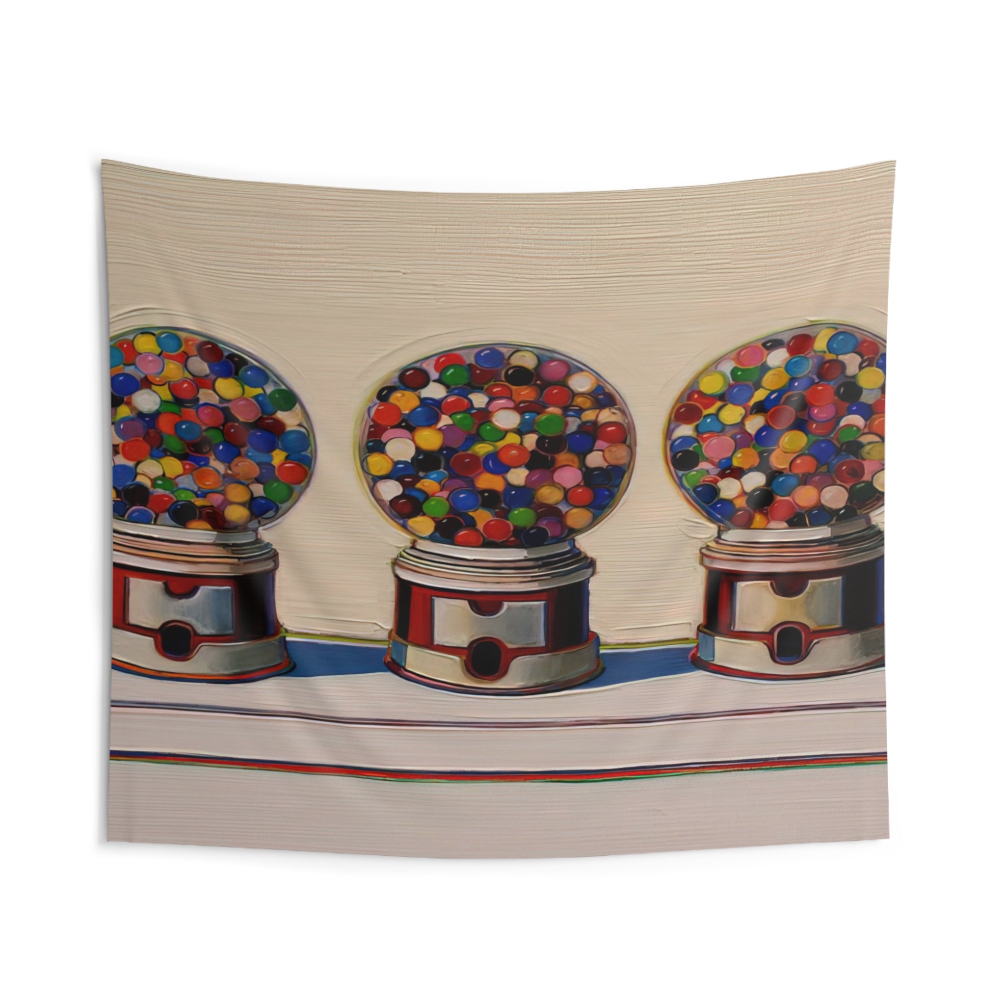 Three Machines - 1963 By Wayne Thiebaud Tapestry | Wayne Thiebaud Large Tapestry Art