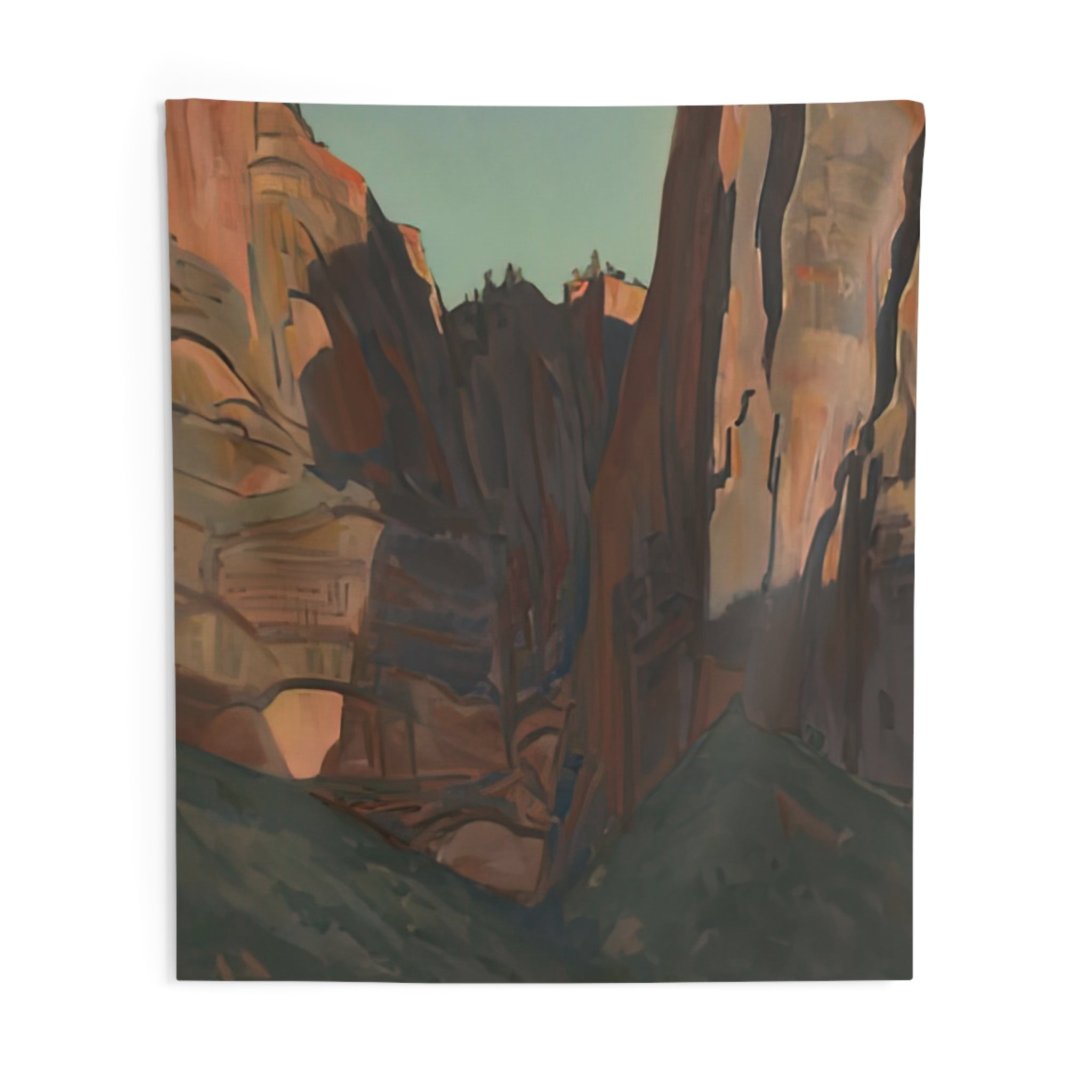 NOTCH IN THE WALL ZION NATIONAL PARK AUGUST 1933 1933 By Maynard Dixon Tapestry | Maynard Dixon Large Tapestry Art