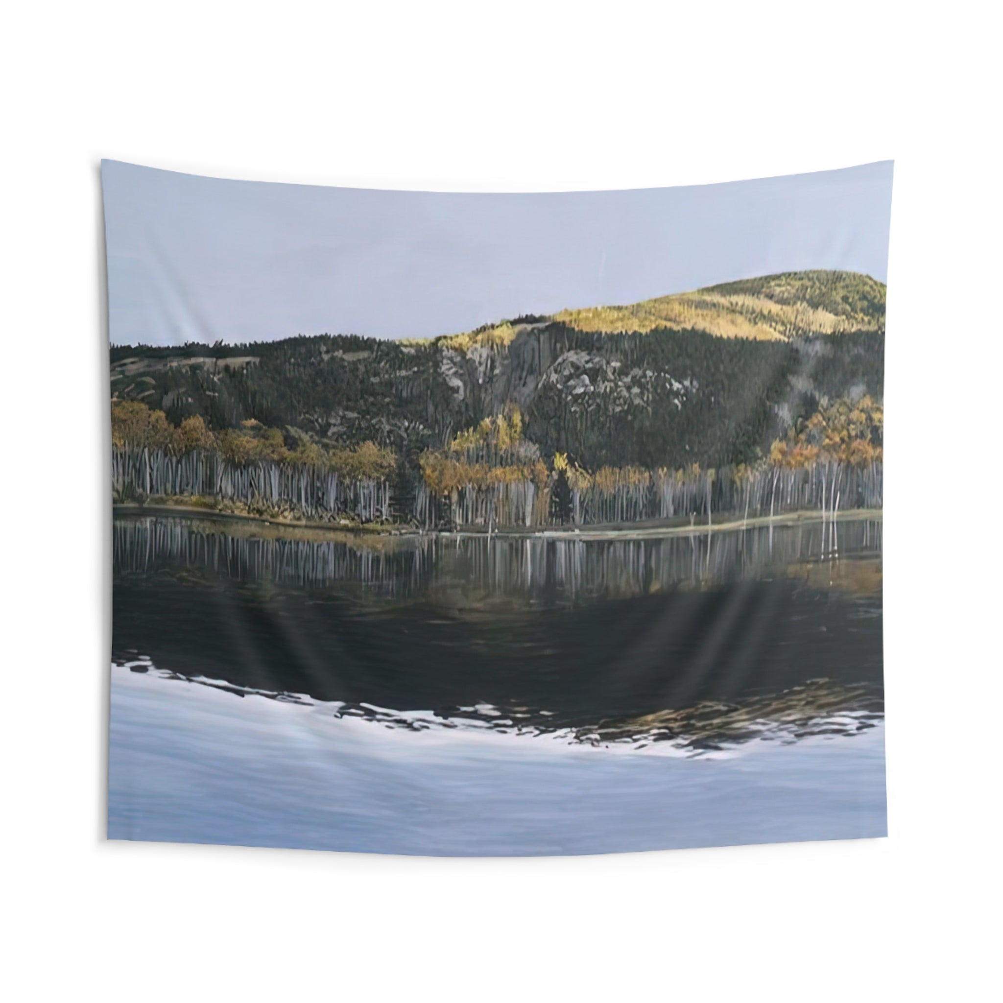 BEAVER DAM POND ACADIA NATIONAL PARK 2009 By Richard Estes Tapestry | Richard Estes Large Tapestry Art