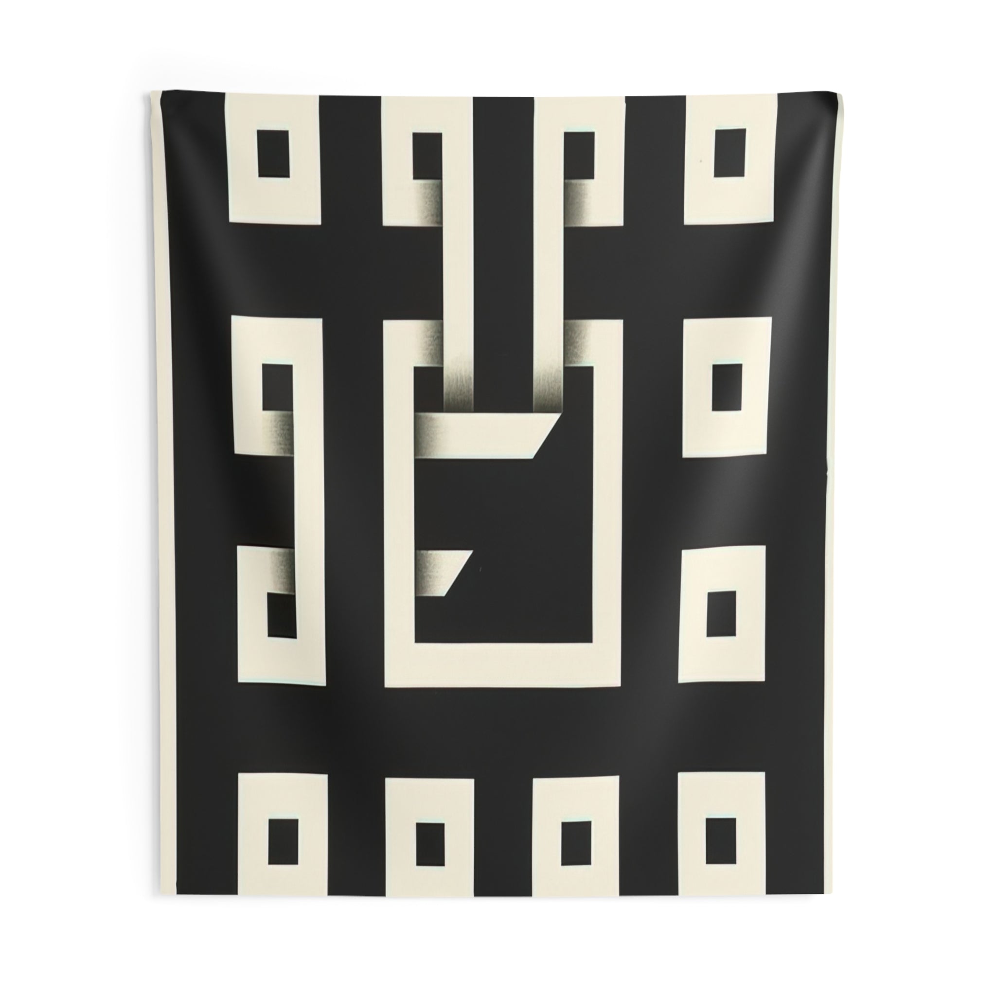 Clandestine Game XI - 1968 By Omar Rayo Tapestry | Omar Rayo Large Tapestry Art