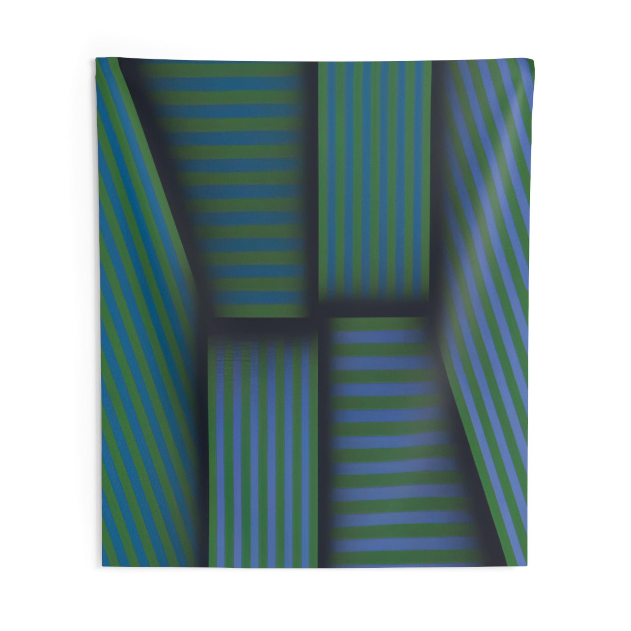 Scarlatti's Garden - Op Art By Omar Rayo Tapestry | Omar Rayo Large Tapestry Art