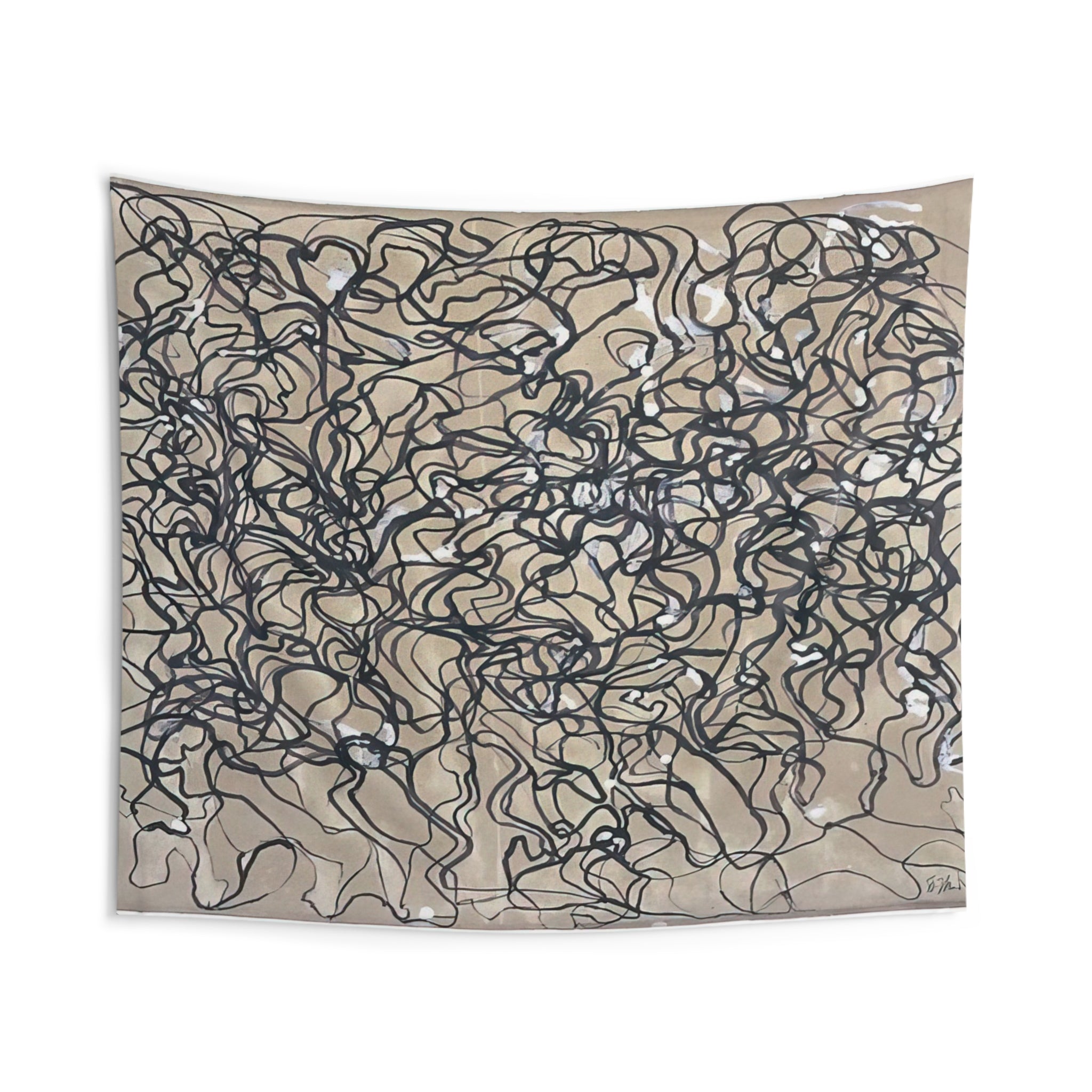 Long Letter 1 - 2009 By Brice Marden Tapestry | Brice Marden Large Tapestry Art