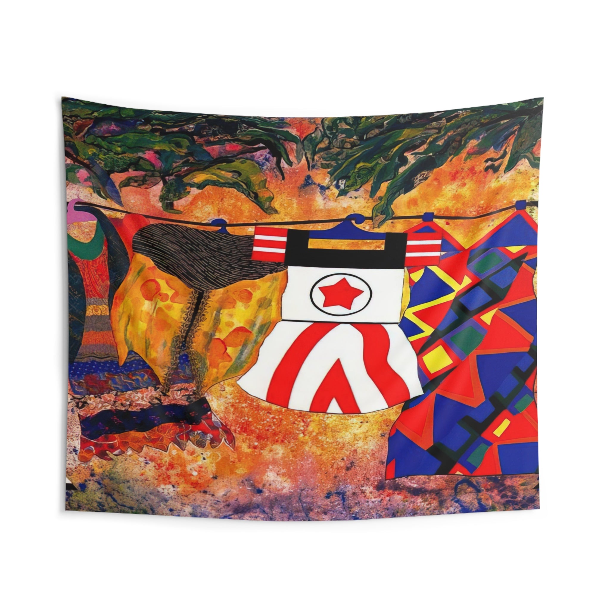 Yard Sale - 1993 By Miriam Schapiro Tapestry | Miriam Schapiro Large Tapestry Art