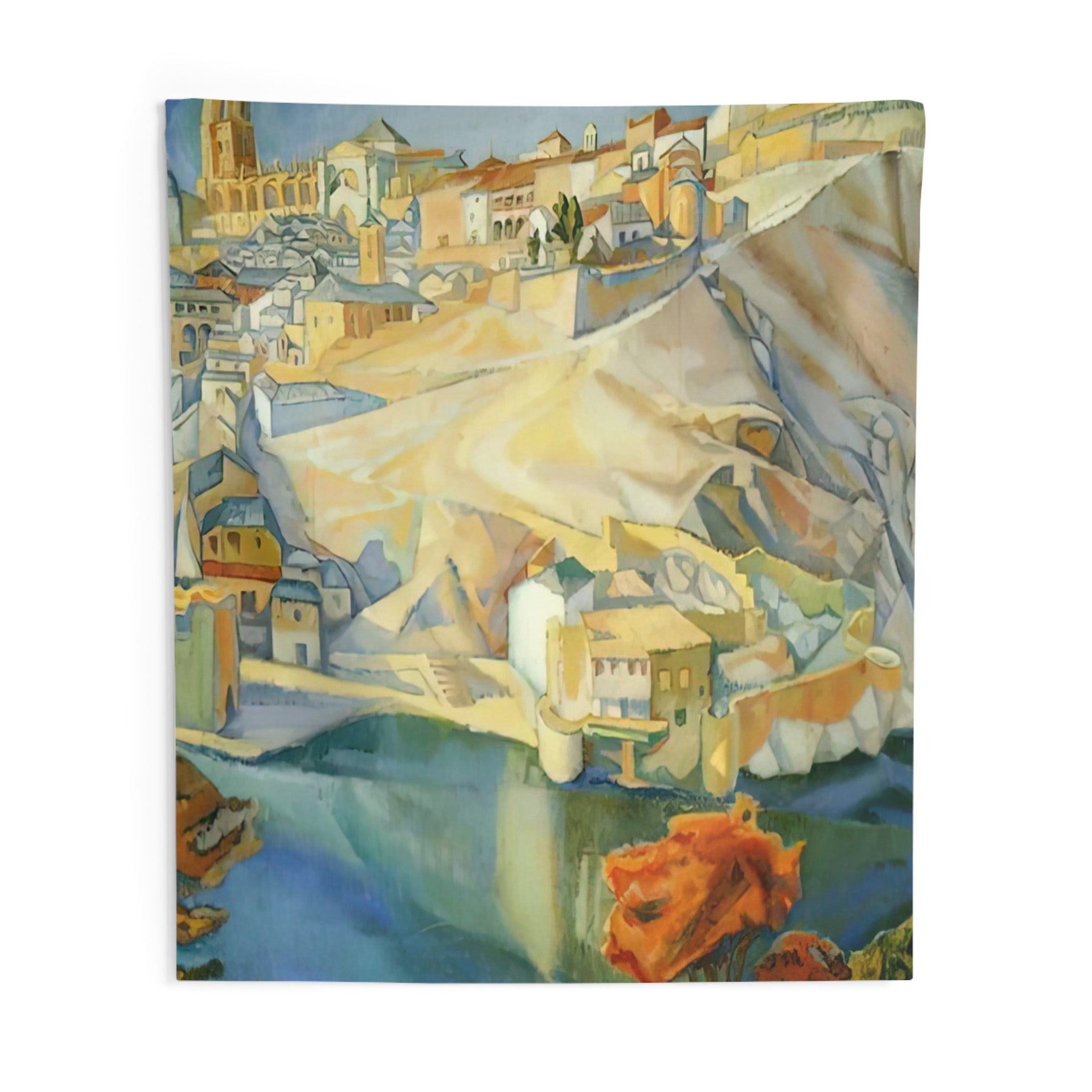 VIEW OF TOLEDO 1912 By Diego Rivera Tapestry | Diego Rivera Large Tapestry Art