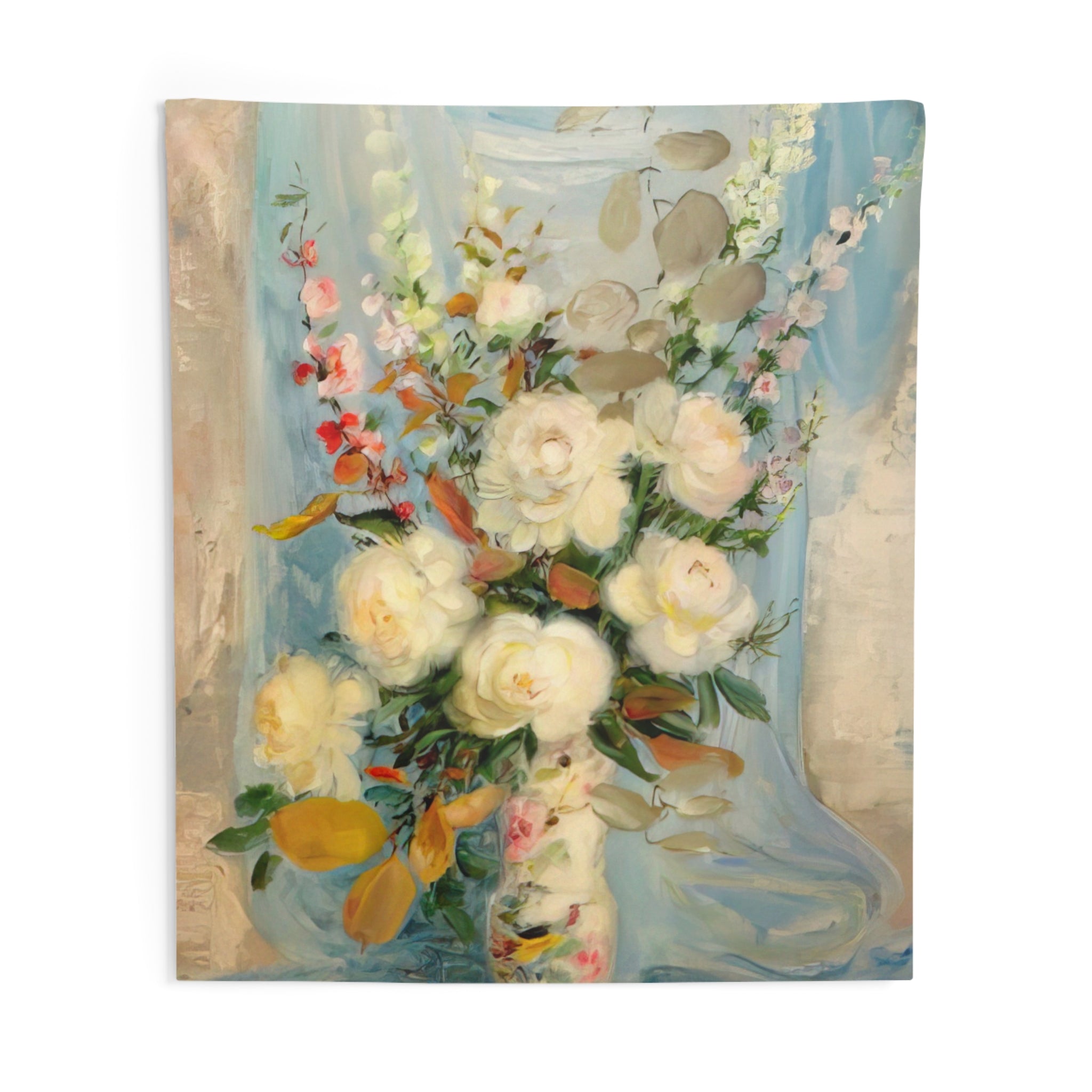 Les Pivones Blanches - Post-Impressionism By Le Pho Tapestry | Le Pho Large Tapestry Art