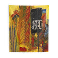 TOWER BLOCKS By Frank Auerbach Tapestry | Frank Auerbach Large Tapestry Art
