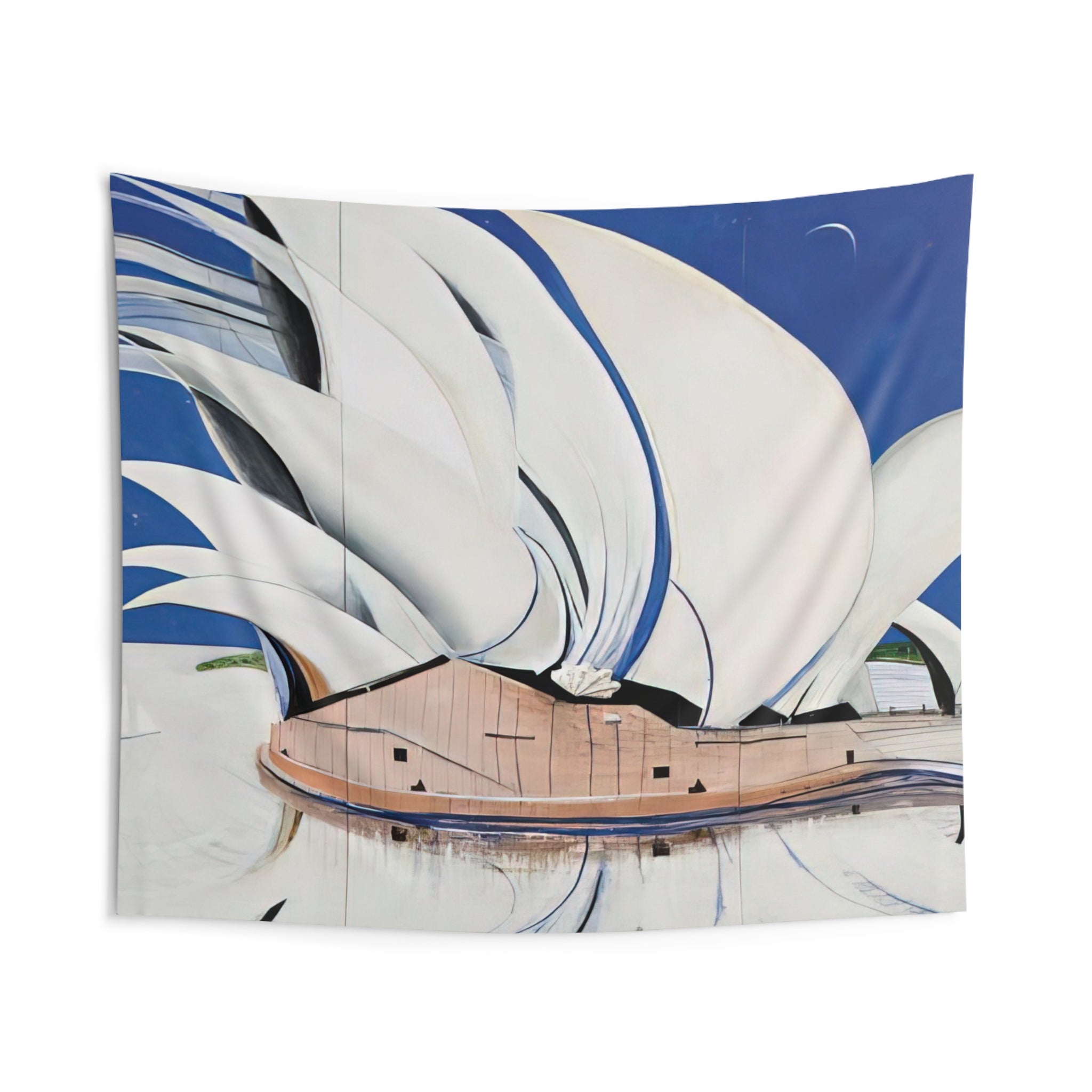 Opera House - 1982 By Brett Whiteley Tapestry | Brett Whiteley Large Tapestry Art