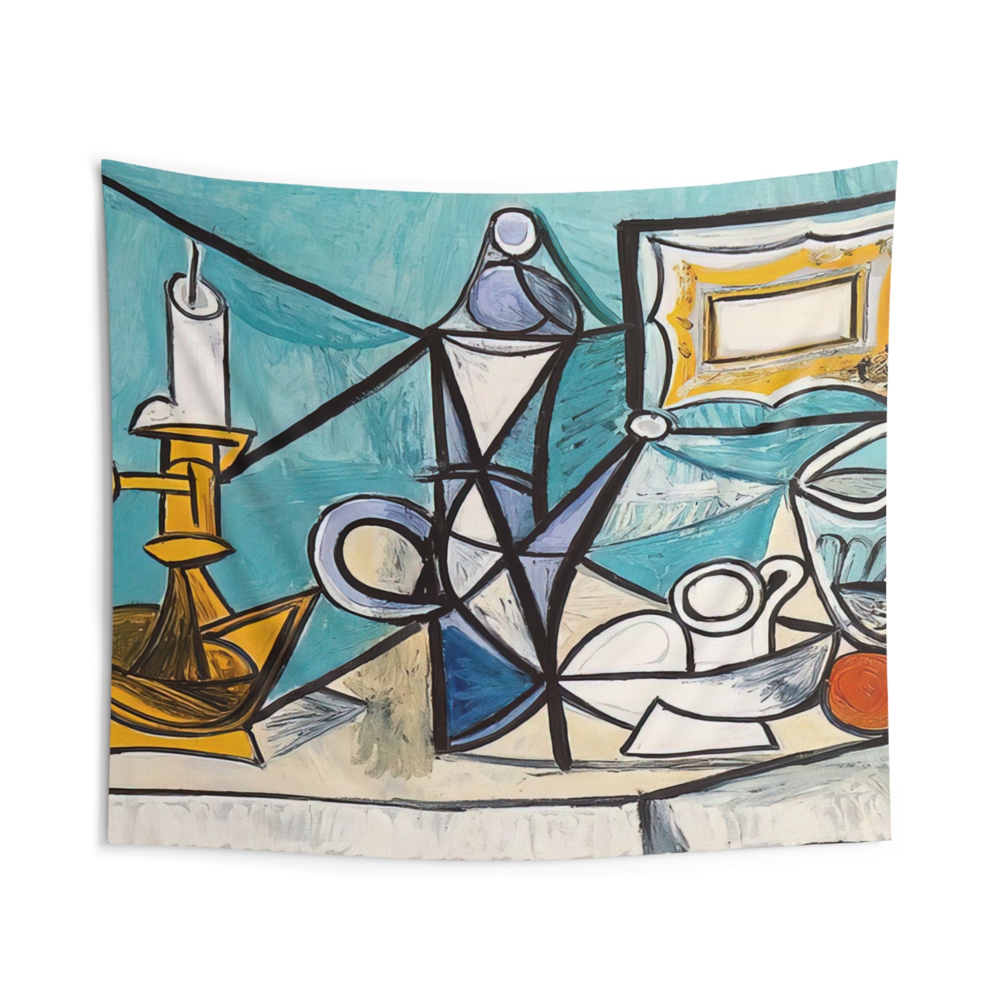Still life with lamp - 1944 By Pablo Picasso Tapestry | Pablo Picasso Large Tapestry Art