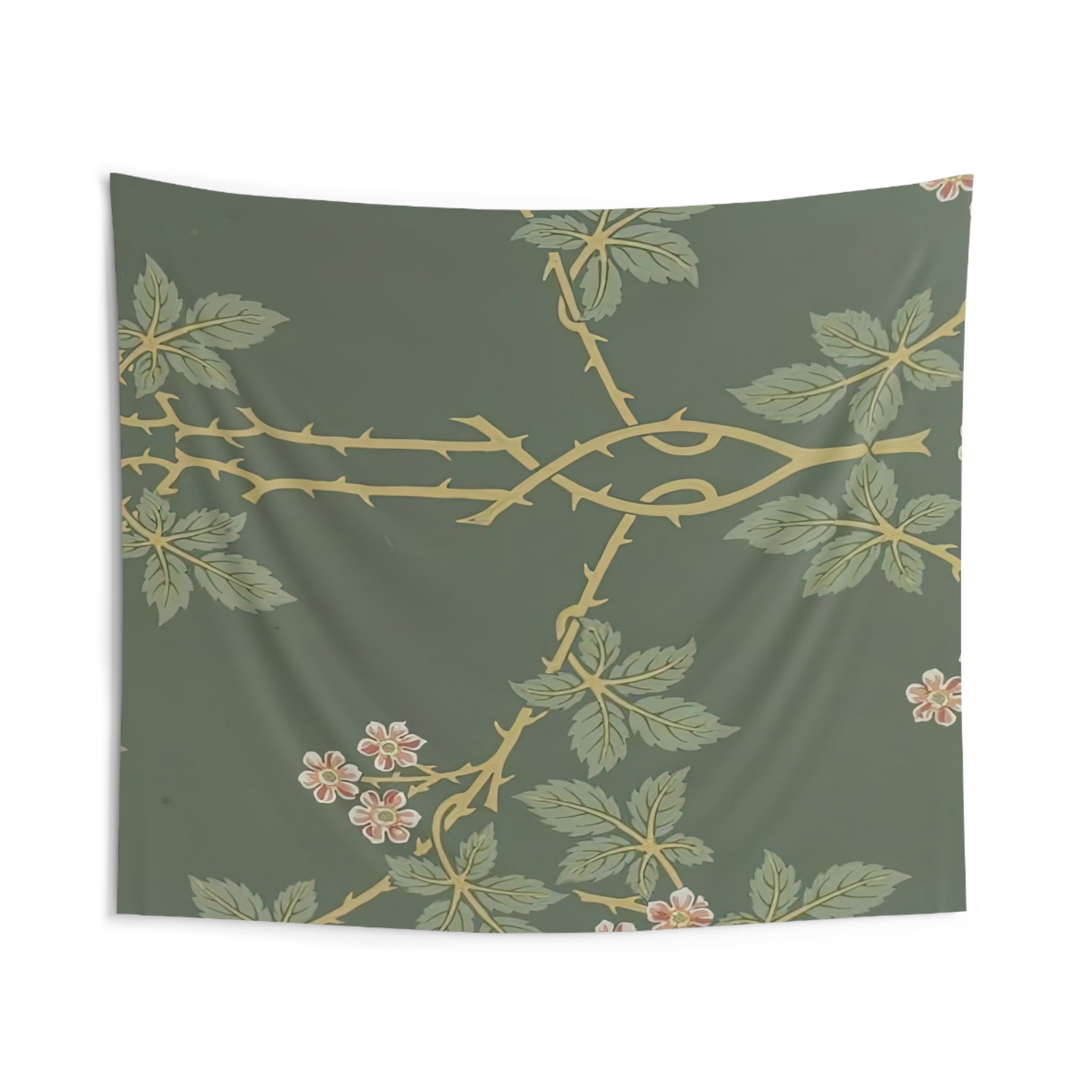 WALLPAPER BLACKBERRY PATTERN 388 1917 By William Morris Tapestry | William Morris Large Tapestry Art