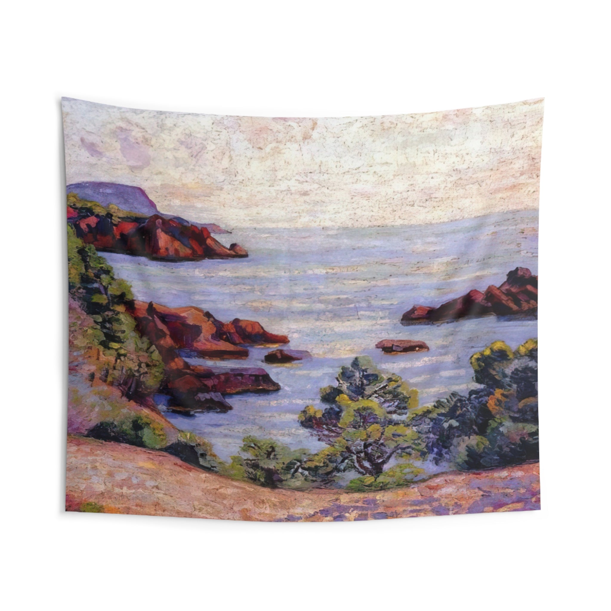 Paysage du Midi - 1905 By Armand Guillaumin Tapestry | Armand Guillaumin Large Tapestry Art