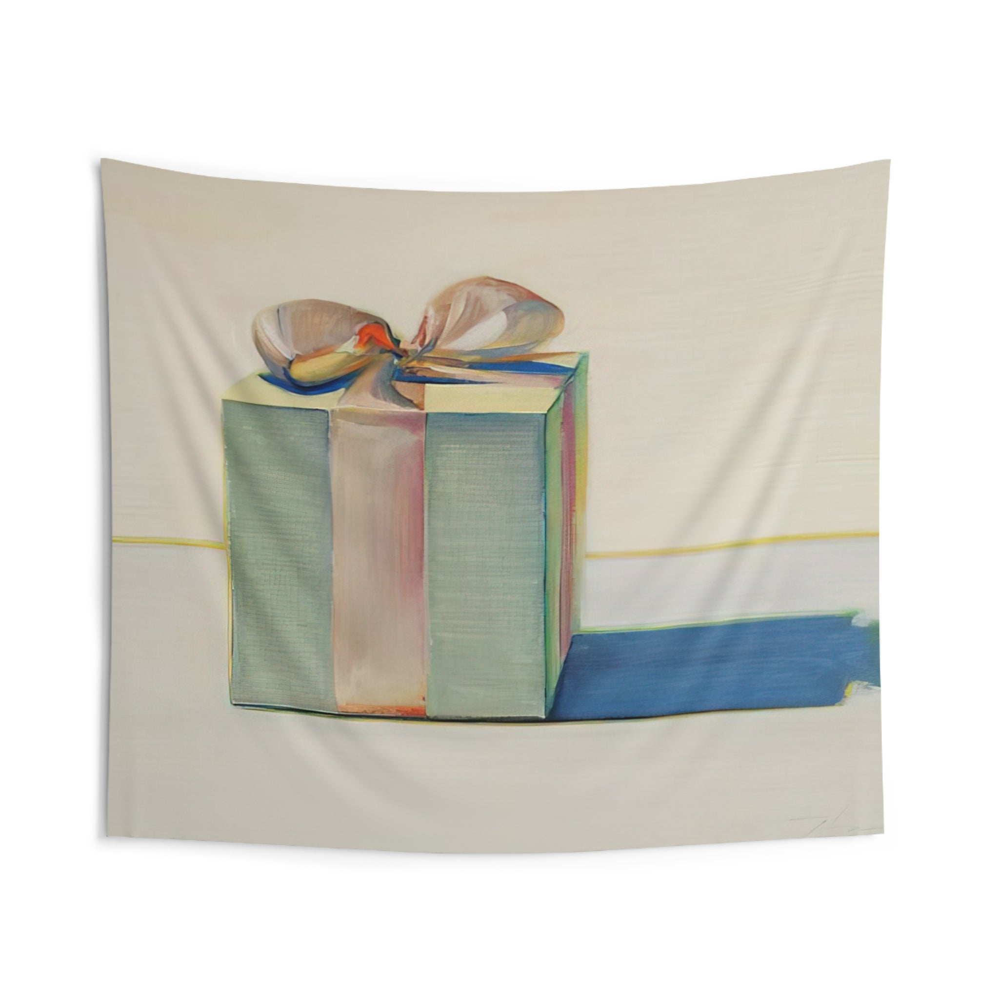 Gift Box - 1971 By Wayne Thiebaud Tapestry | Wayne Thiebaud Large Tapestry Art