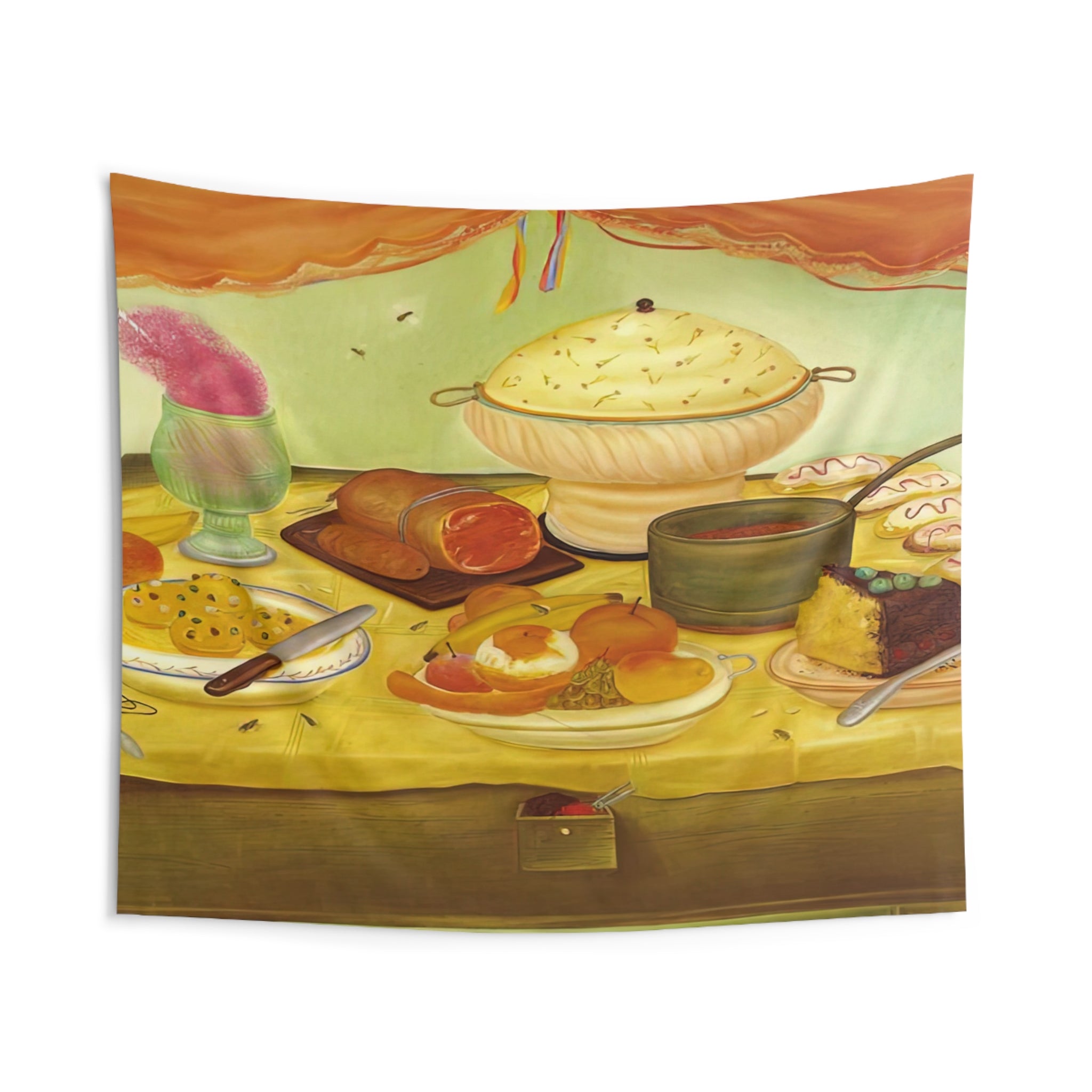 STILL LIFE By Fernando Botero Tapestry | Fernando Botero Large Tapestry Art