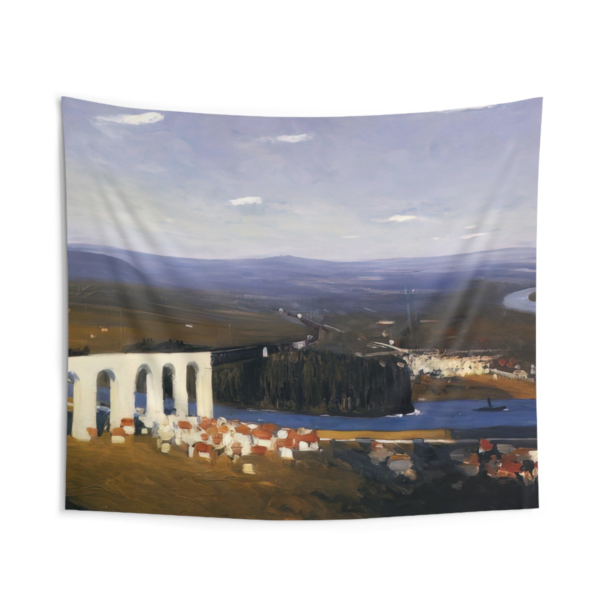 Valley of the Seine By Edward Hopper Tapestry | Edward Hopper Large Tapestry Art
