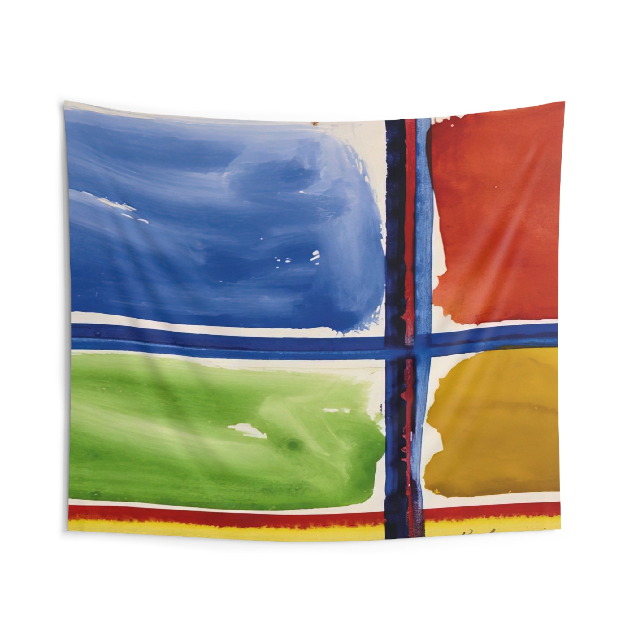 Fensterkreuz II - 1966 By Blinky Palermo Tapestry | Blinky Palermo Large Tapestry Art