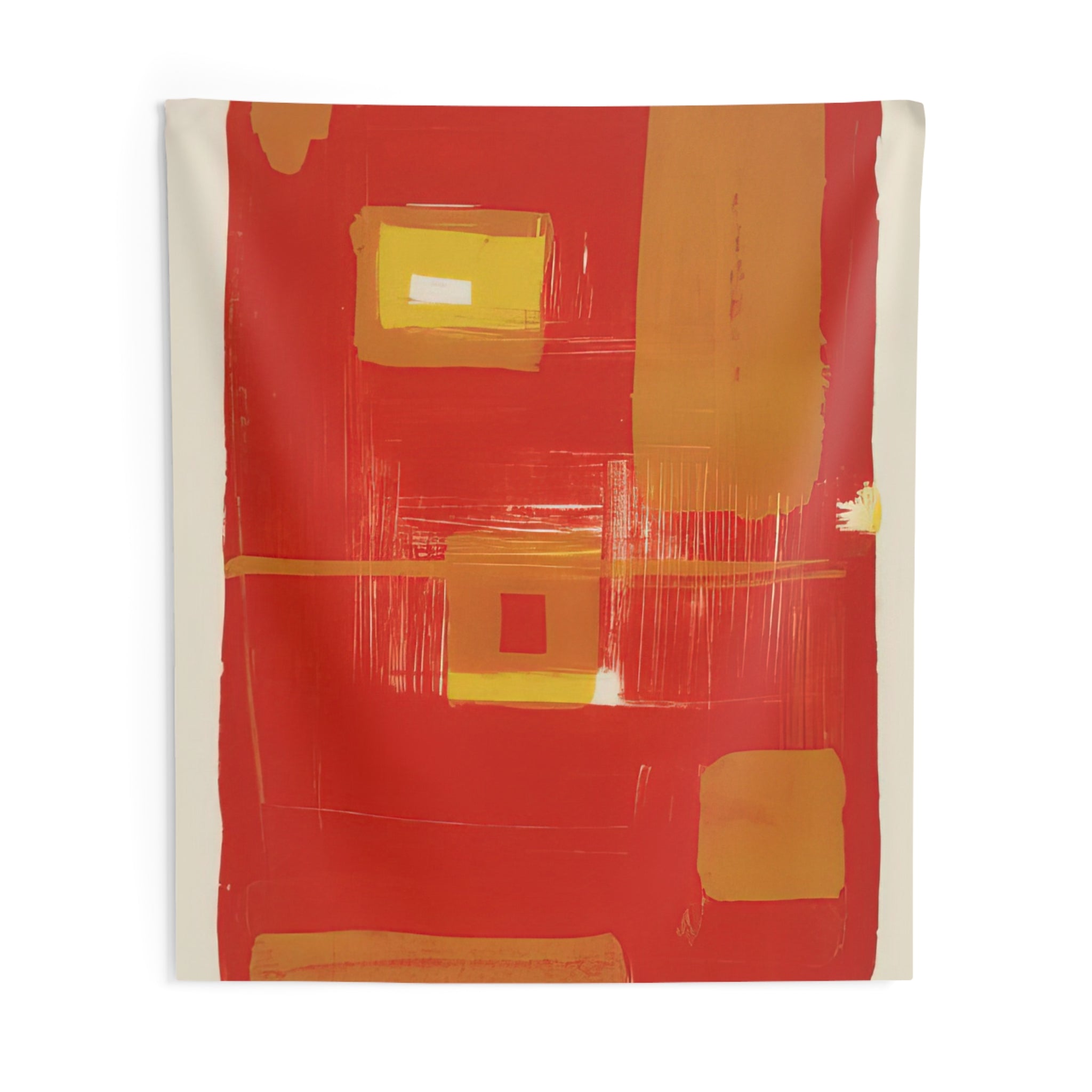 Red and Yellow Image - 1958 By Patrick Heron Tapestry | Patrick Heron Large Tapestry Art