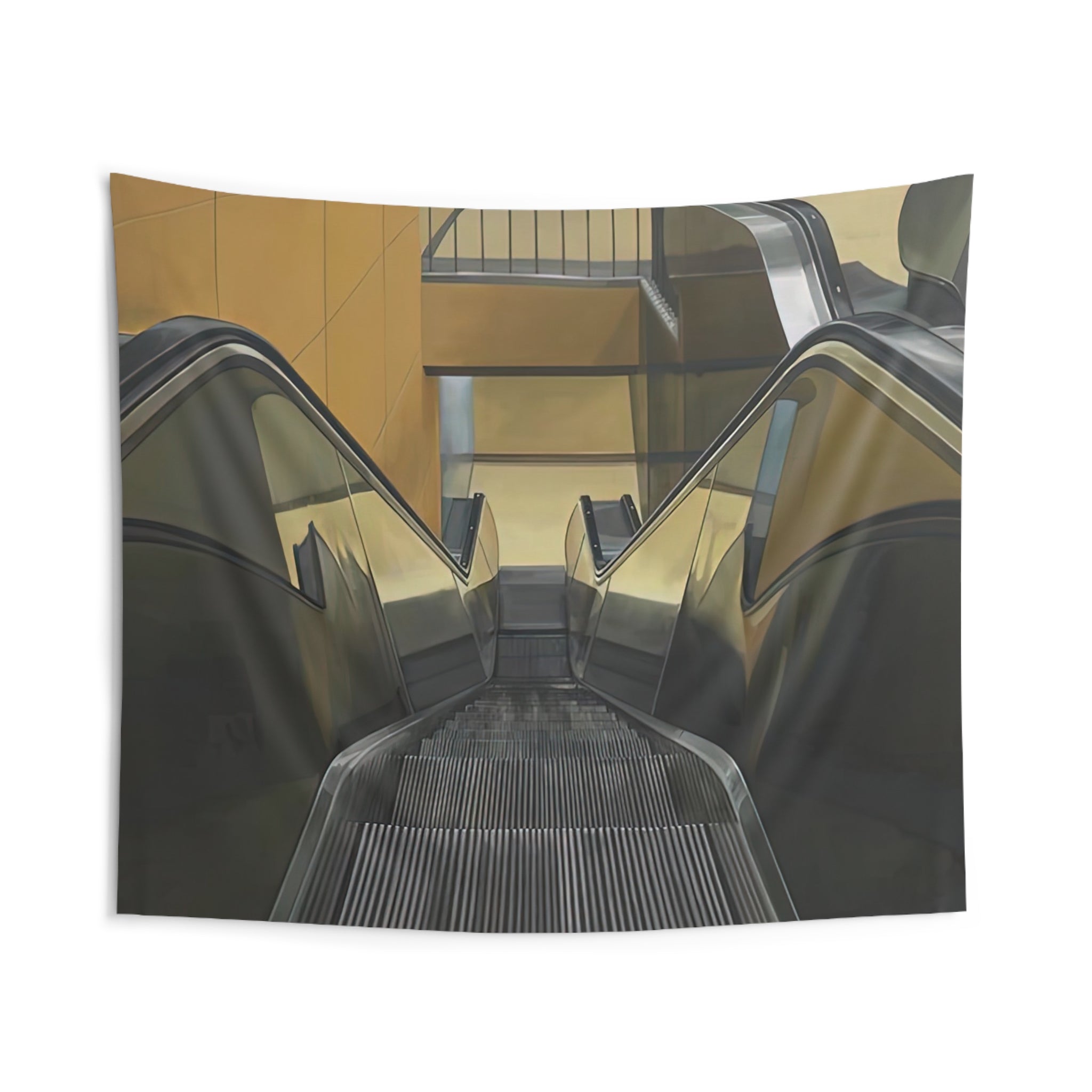 ESCALATOR 1970 By Richard Estes Tapestry | Richard Estes Large Tapestry Art