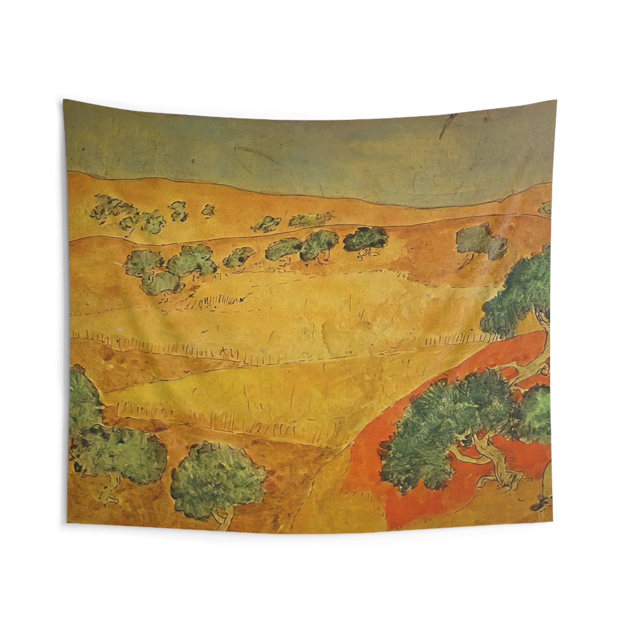 Summer landscape By Pablo Picasso Tapestry | Pablo Picasso Large Tapestry Art