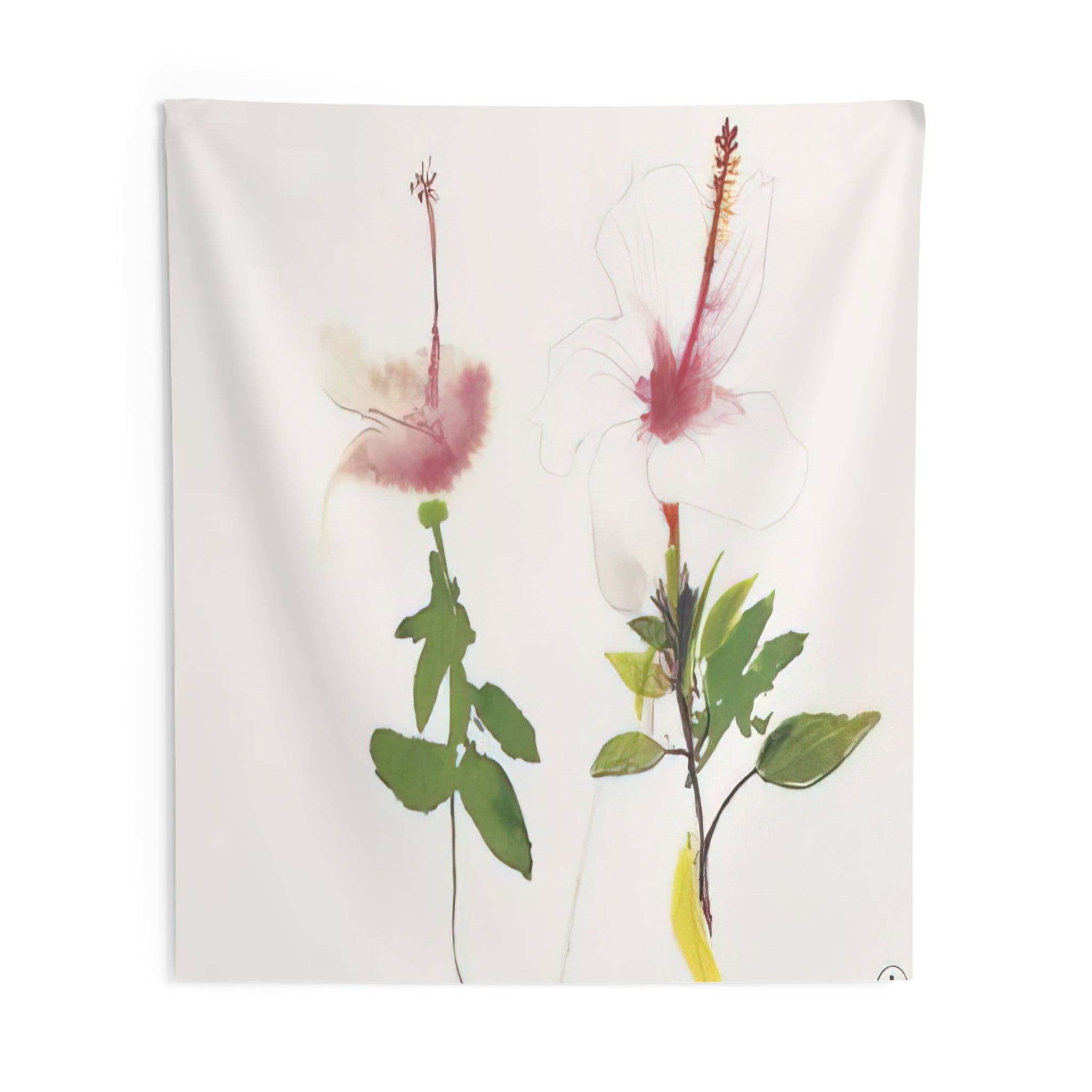 Hibiscus - 1987 By Brett Whiteley Tapestry | Brett Whiteley Large Tapestry Art