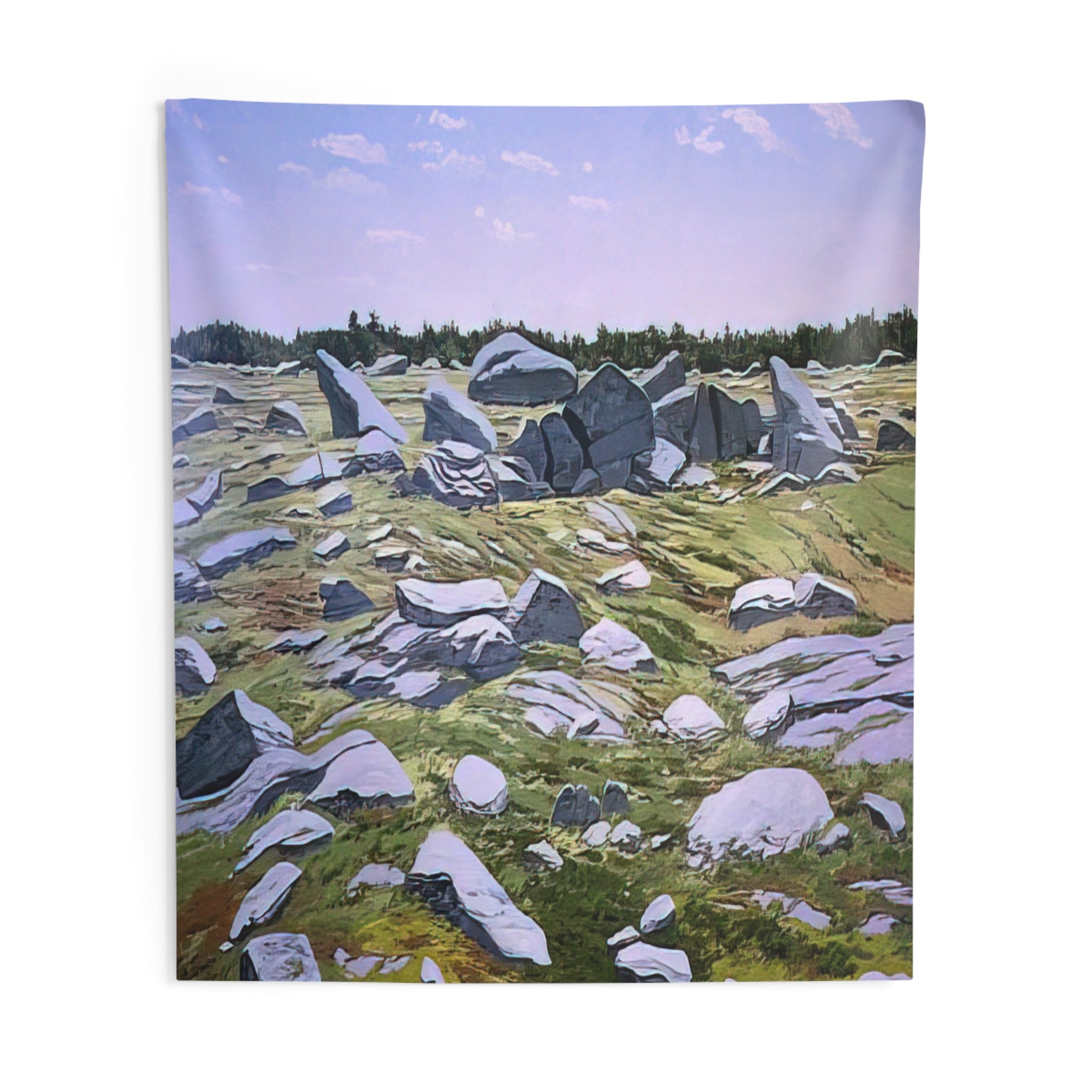 Midday Barren - 1983 By Neil Welliver Tapestry | Neil Welliver Large Tapestry Art