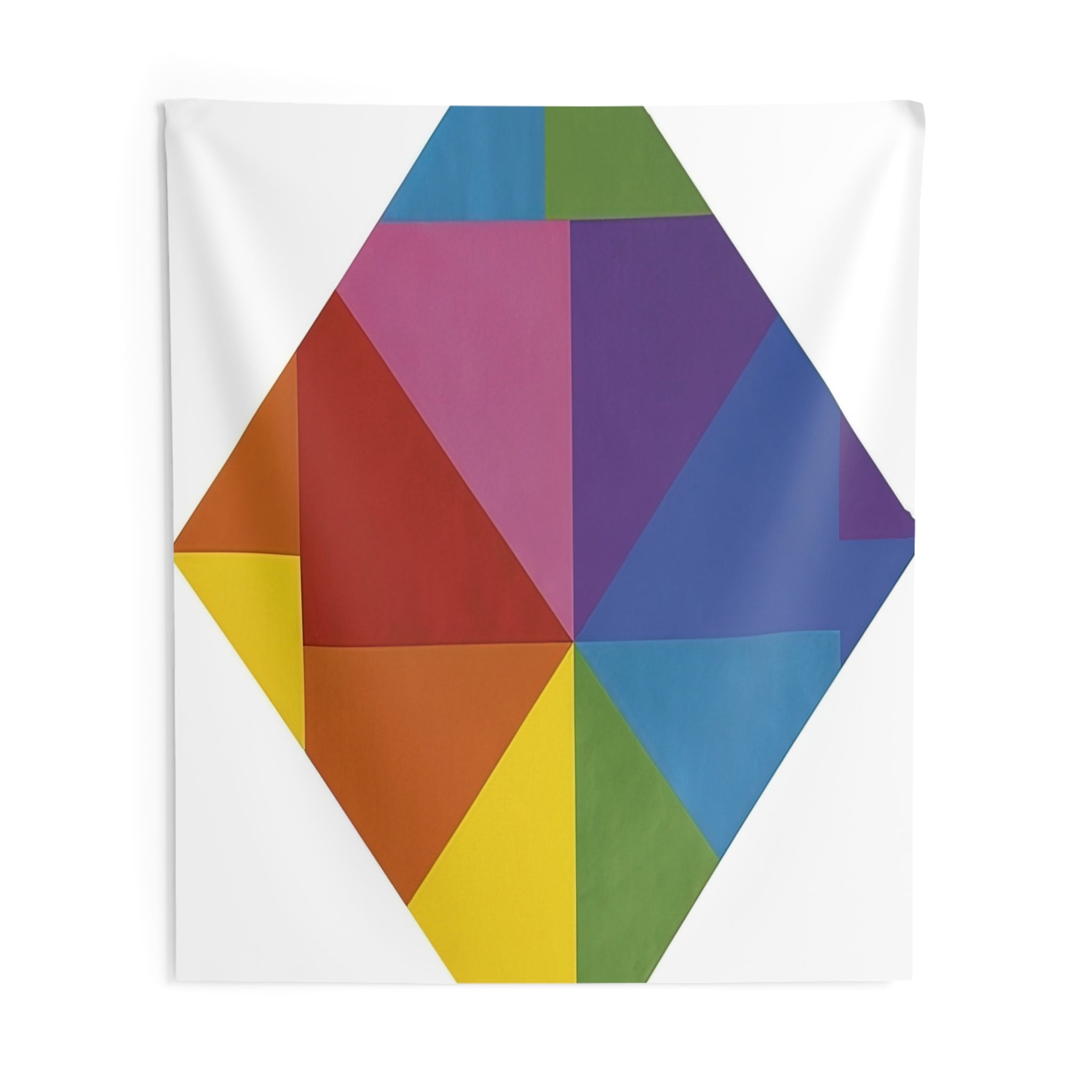 Acht farben im horizontal-diagonal-quadtrat - 1965 By Max Bill Tapestry | Max Bill Large Tapestry Art