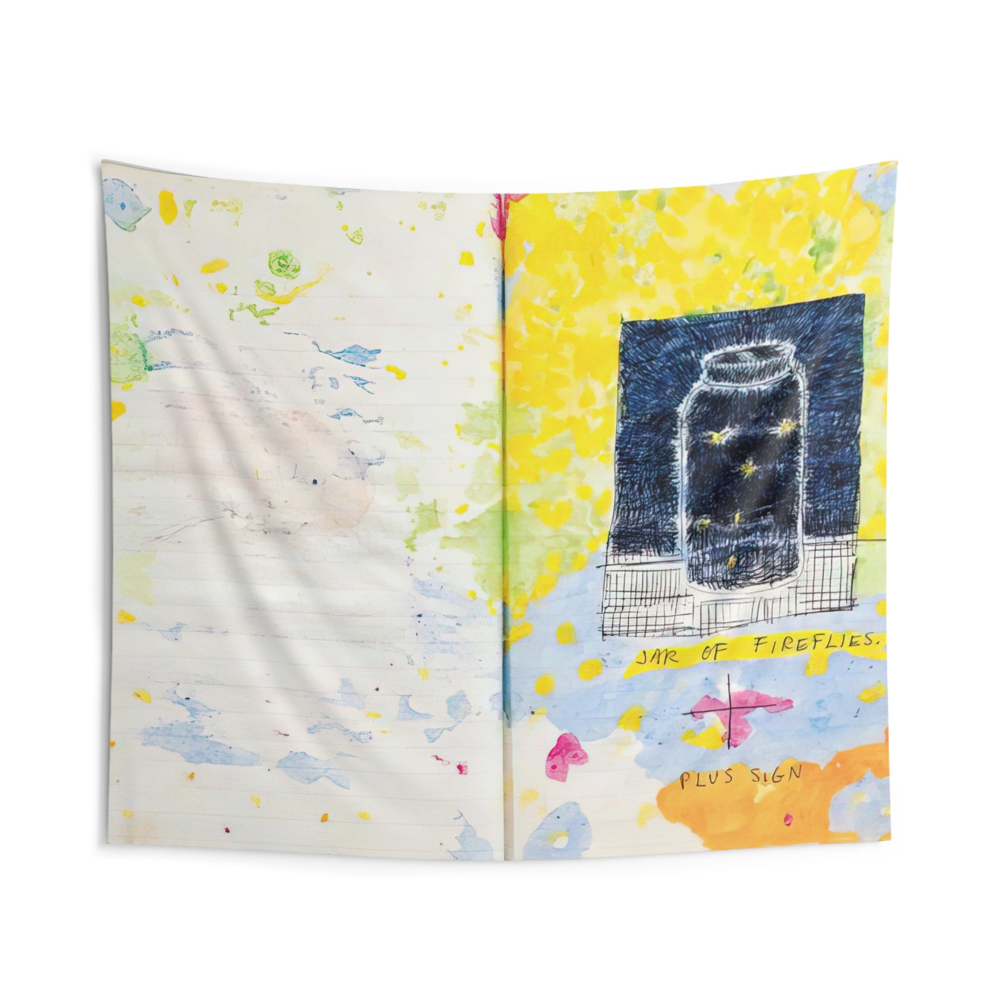 Untitled Composition notebook detail - 1977 By Paul Thek Tapestry | Paul Thek Large Tapestry Art