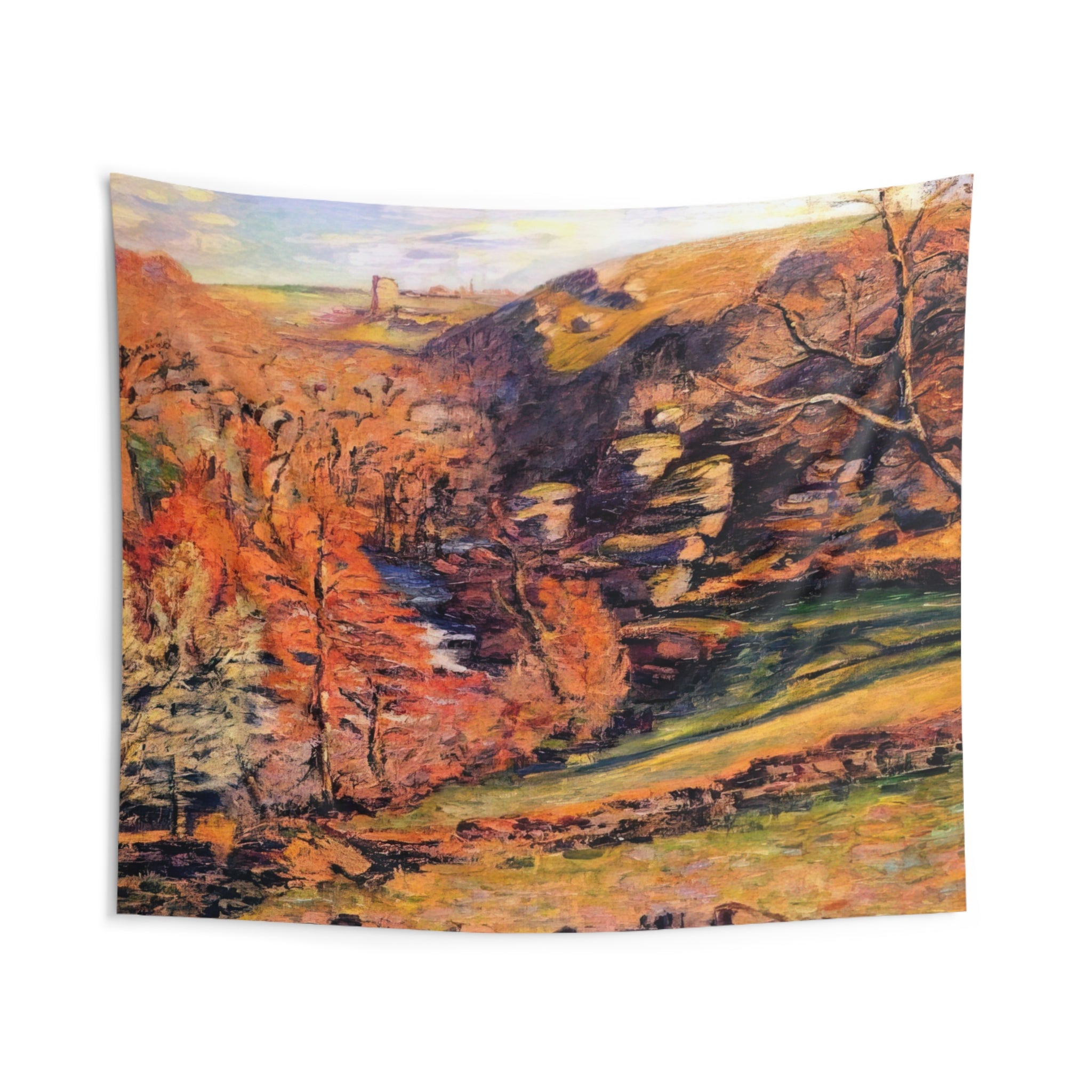 Madness Ravine, Crozant By Armand Guillaumin Tapestry | Armand Guillaumin Large Tapestry Art