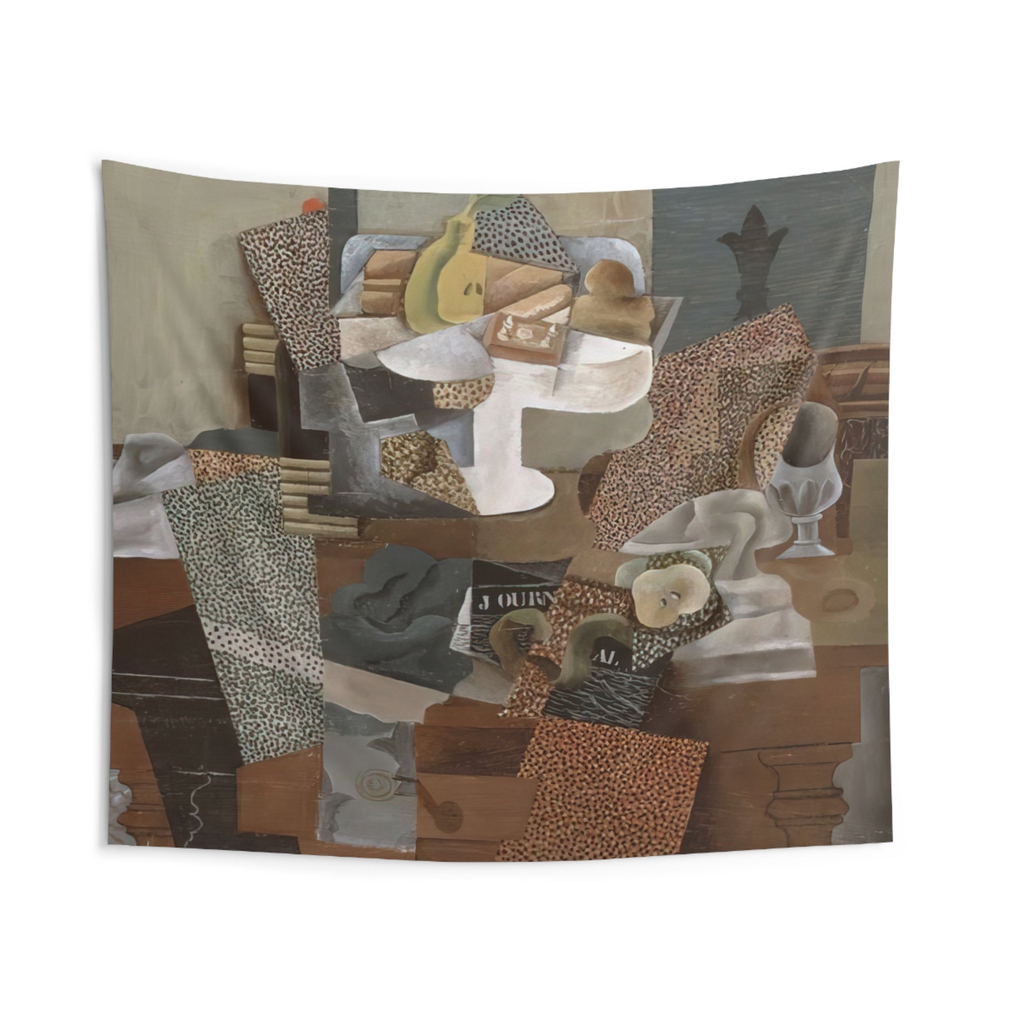 Still Life with Compote and Glass - 1914 By Pablo Picasso Tapestry | Pablo Picasso Large Tapestry Art