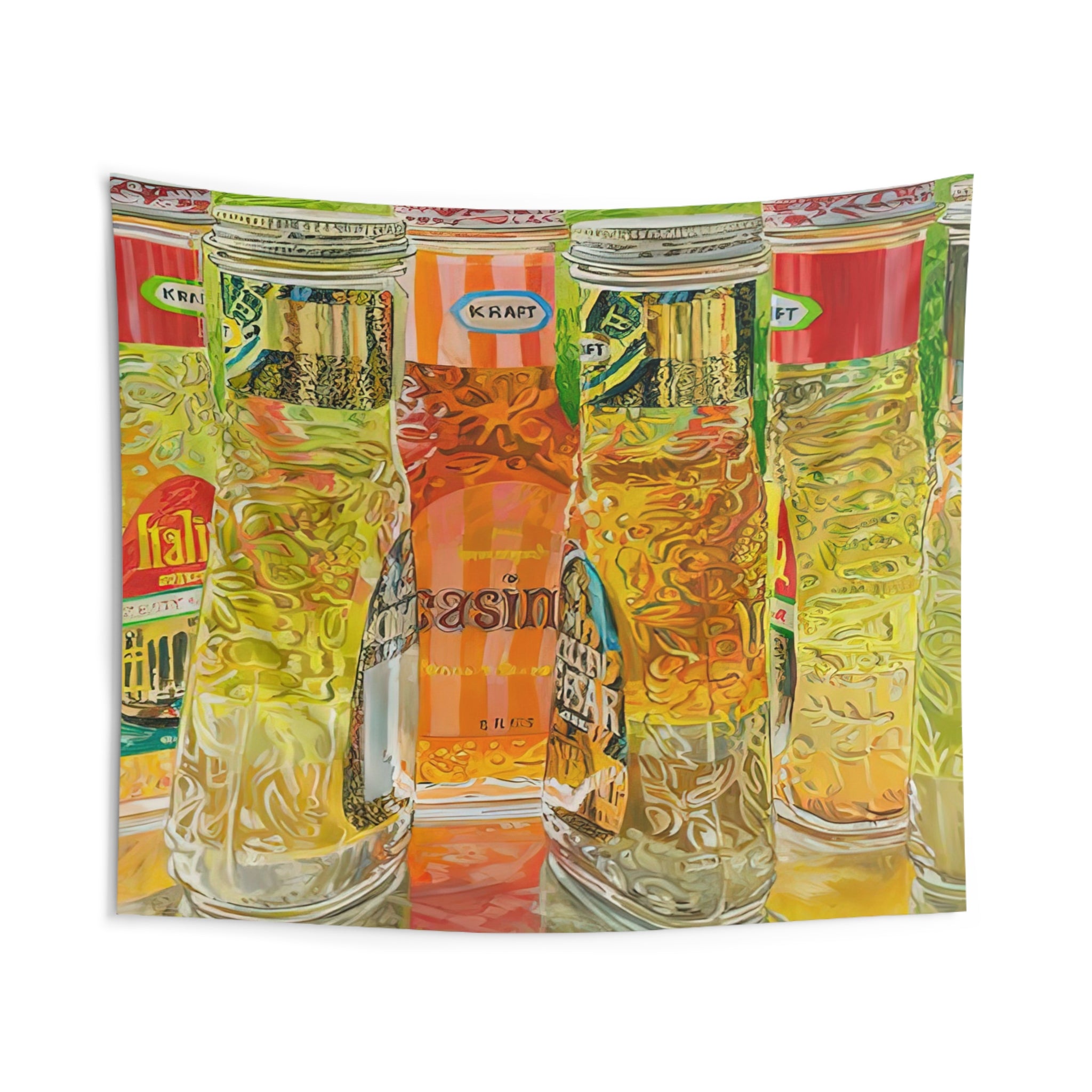 KRAFT SALAD DRESSING 1973 By Janet Fish Tapestry | Janet Fish Large Tapestry Art