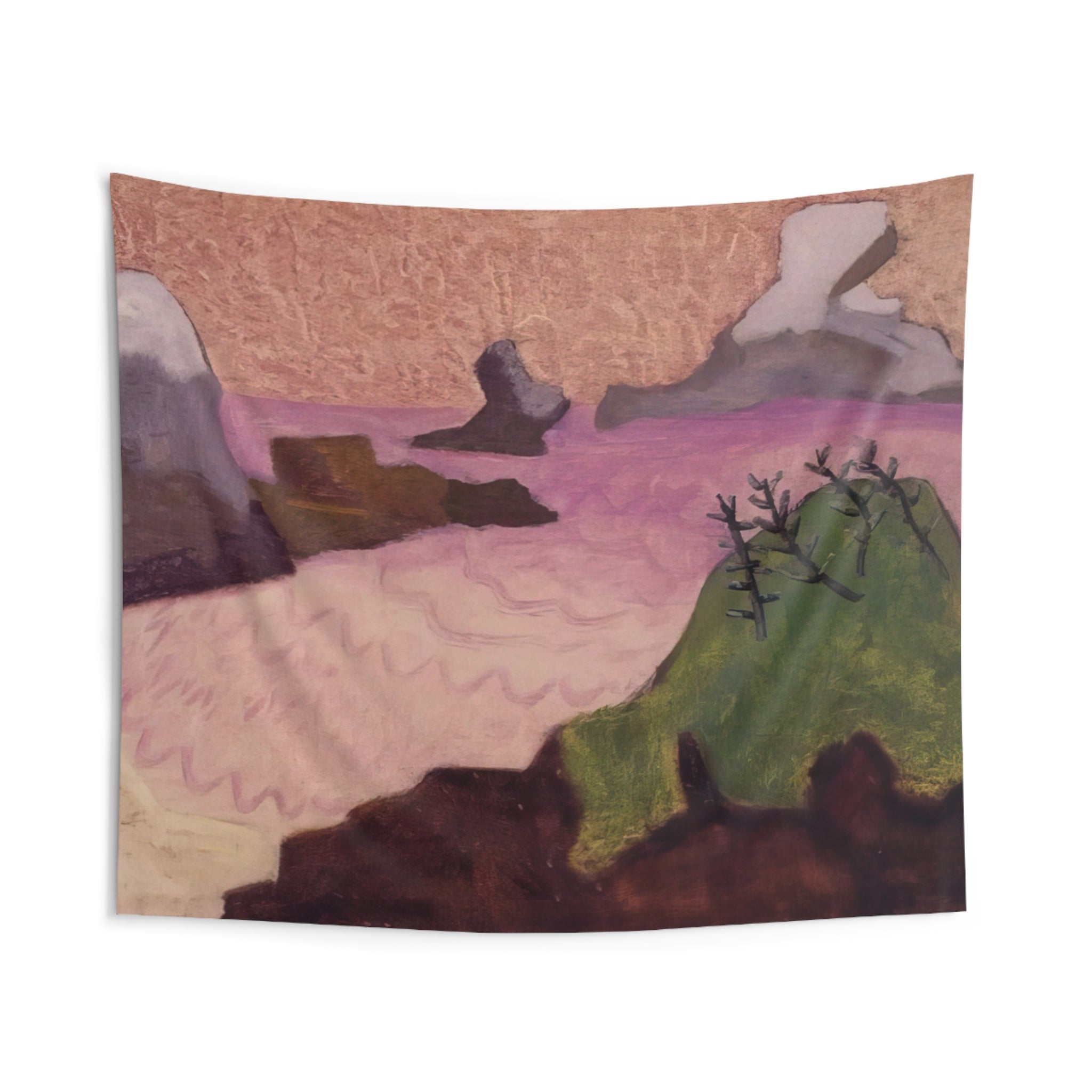 Oregon Coast - 1947 By Milton Avery Tapestry | Milton Avery Large Tapestry Art