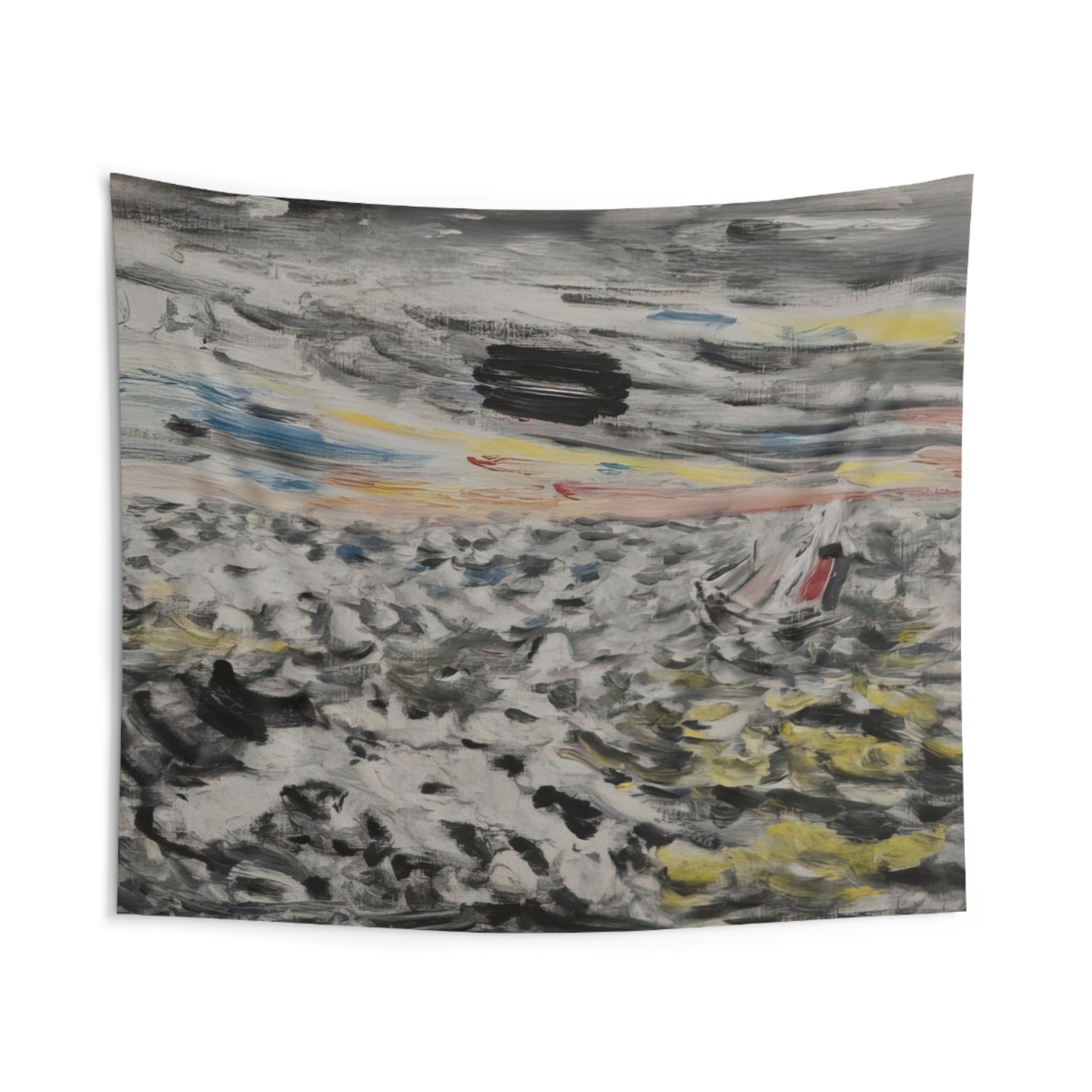 Movement in Greys and Yellows - 1946 By John Marin Tapestry | John Marin Large Tapestry Art