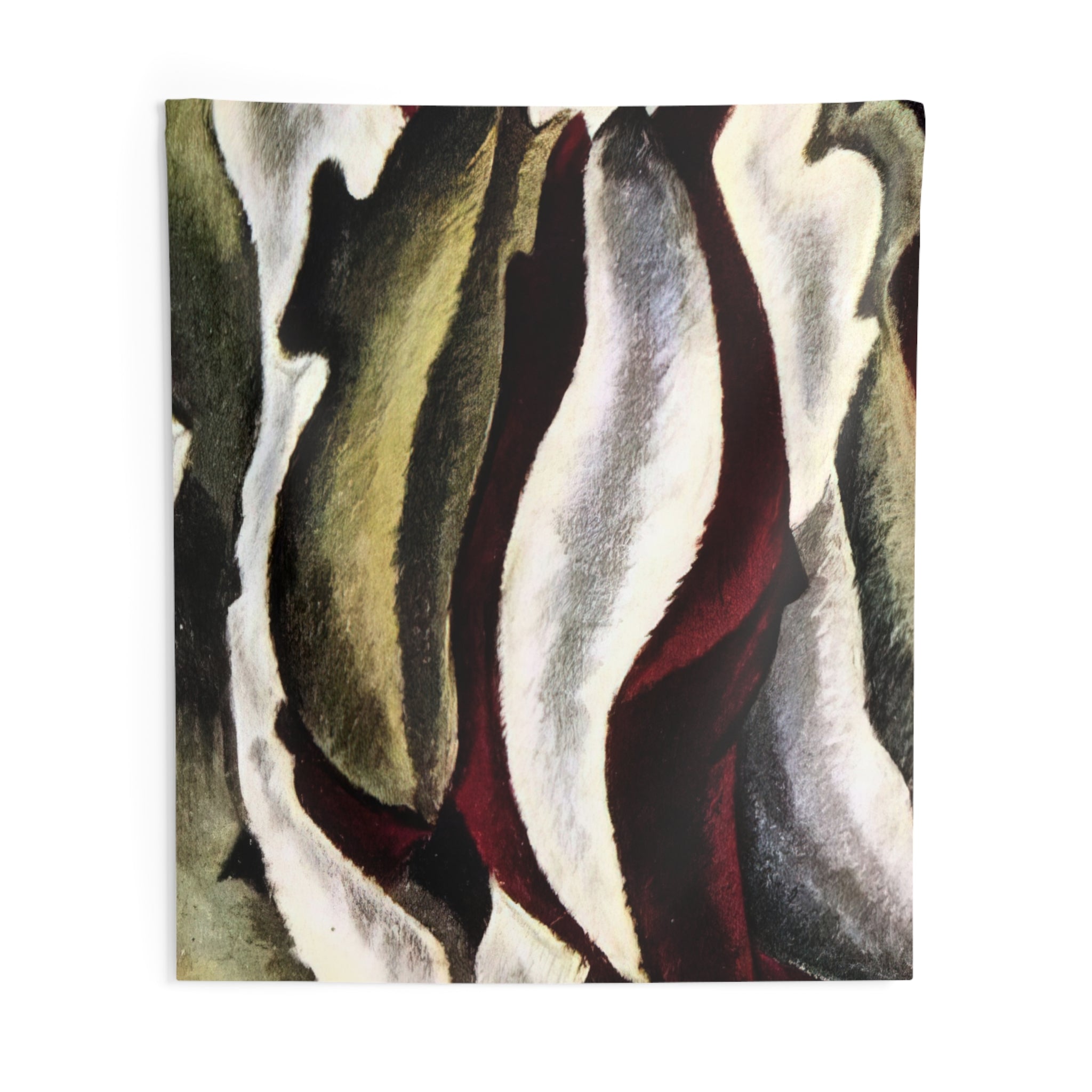 Based on Leaf Forms and Spaces - 1912 By Arthur Dove Tapestry | Arthur Dove Large Tapestry Art