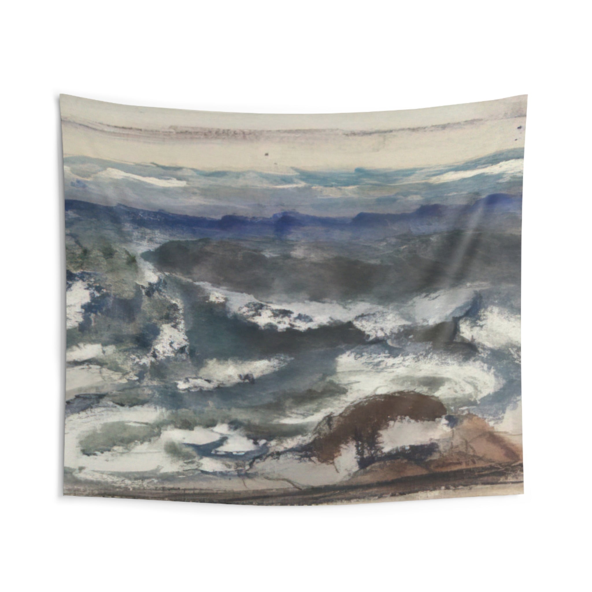 The Sea - 1923 By John Marin Tapestry | John Marin Large Tapestry Art