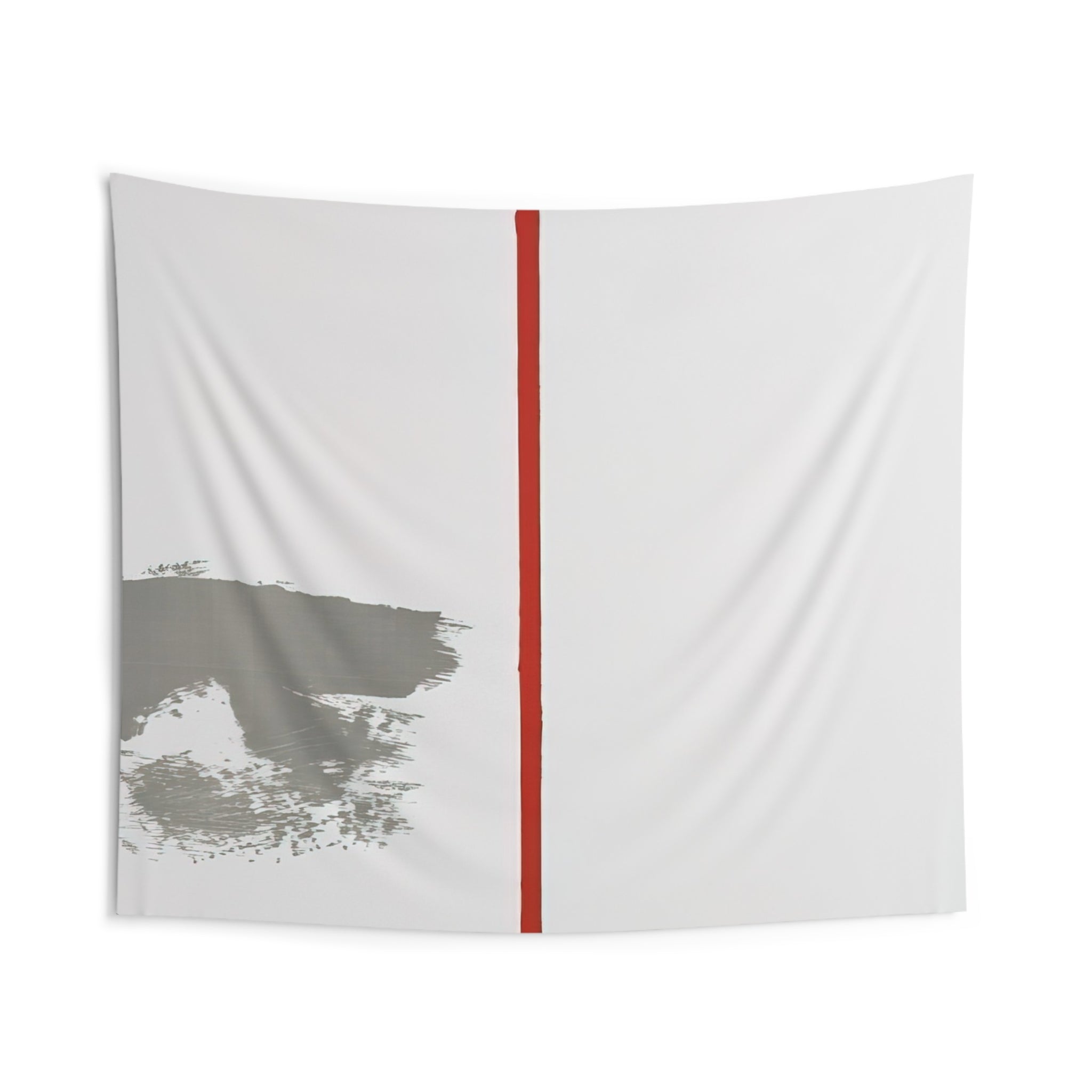 Ohne Titel mit rotem Strich - 1970 By Blinky Palermo Tapestry | Blinky Palermo Large Tapestry Art