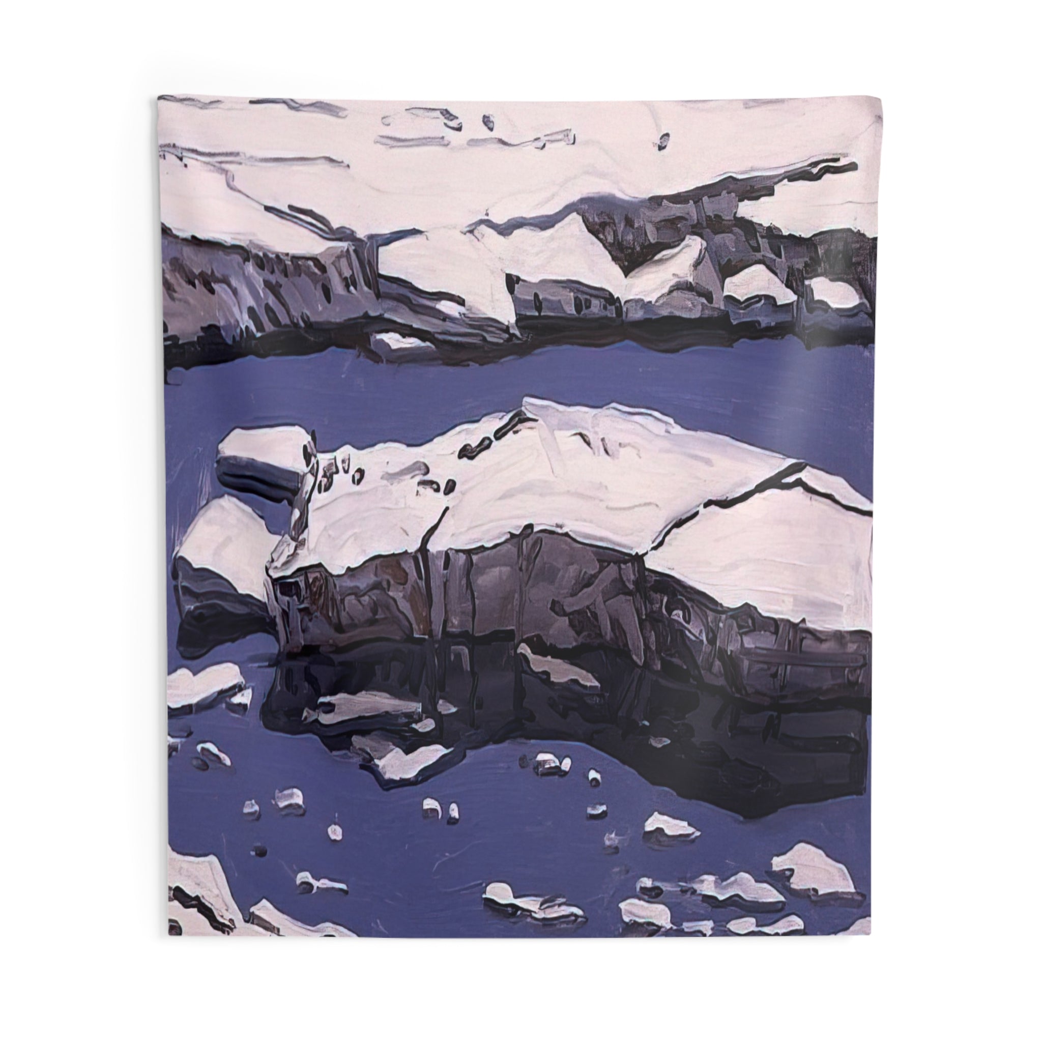 Study for Ice Flow, Allagash - 1996 By Neil Welliver Tapestry | Neil Welliver Large Tapestry Art