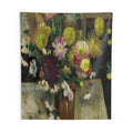 Anemones and Dahlias - Post-Impressionism By Le Pho Tapestry | Le Pho Large Tapestry Art