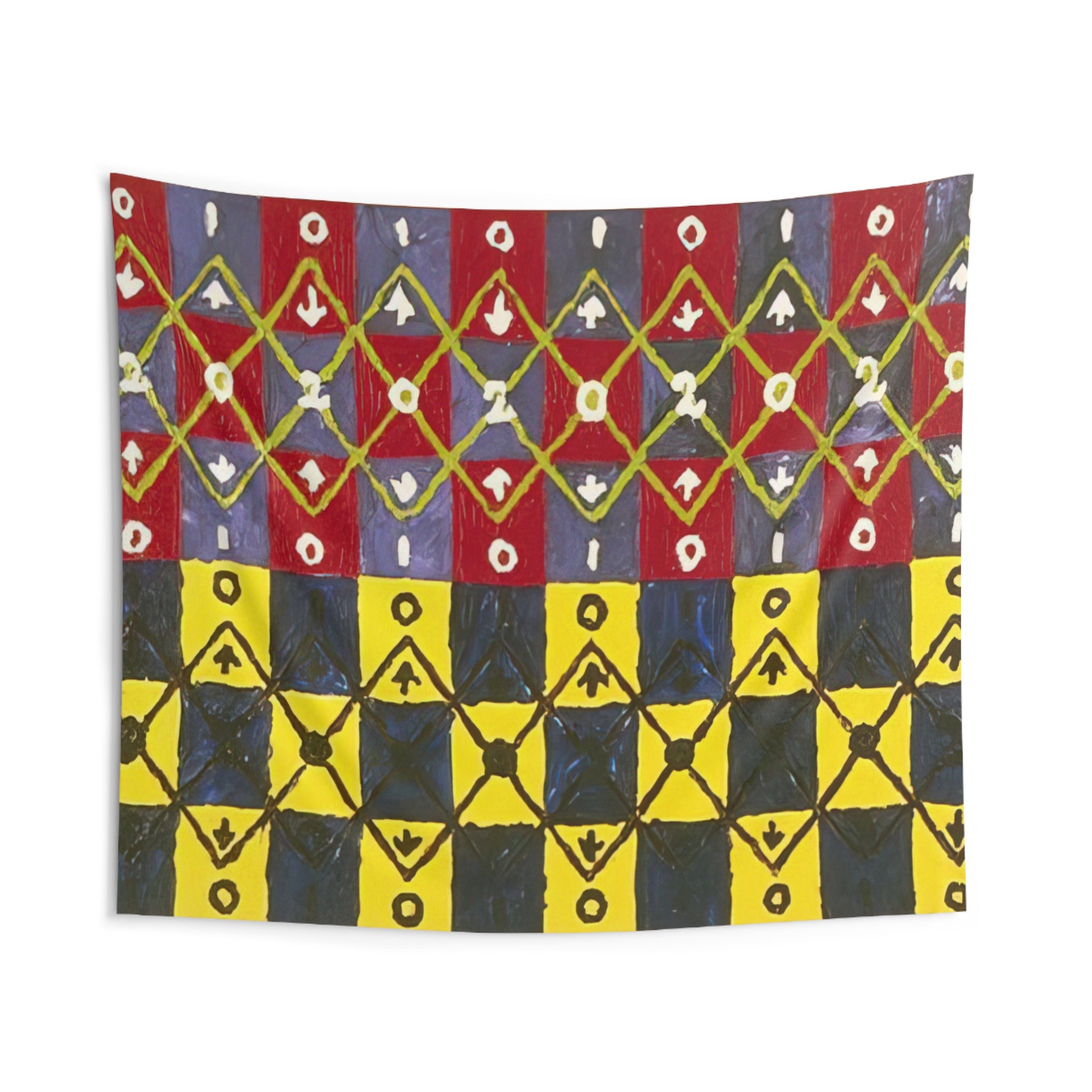 Systole And Diastole - 1962 By Alfred Jensen Tapestry | Alfred Jensen Large Tapestry Art