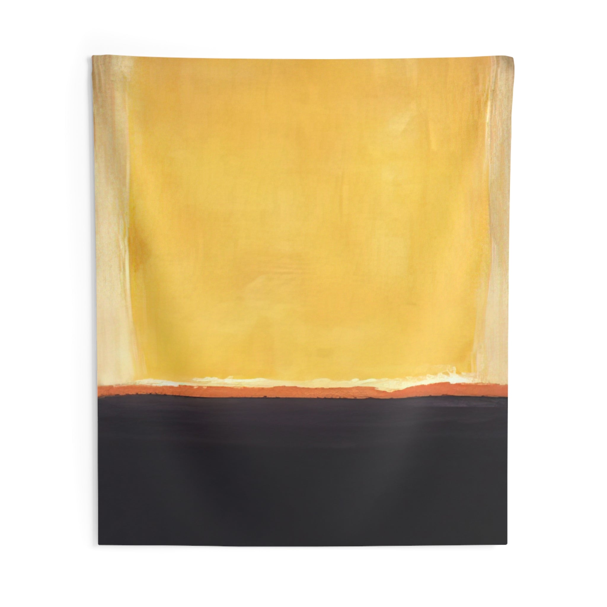Yellow, Charcoal, Brown - 1953 By Mark Rothko Tapestry | Mark Rothko Large Tapestry Art