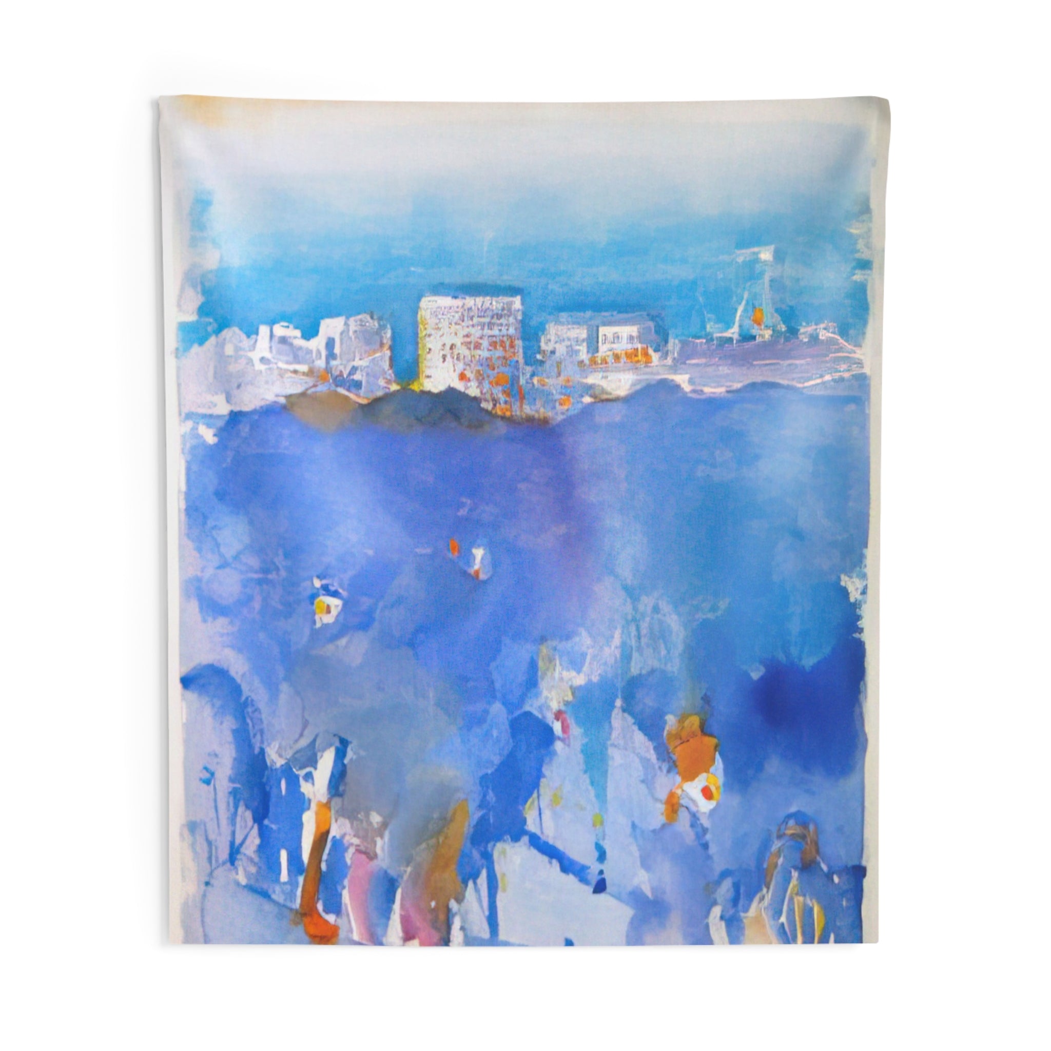 New York Fantasy - 1912 By John Marin Tapestry | John Marin Large Tapestry Art