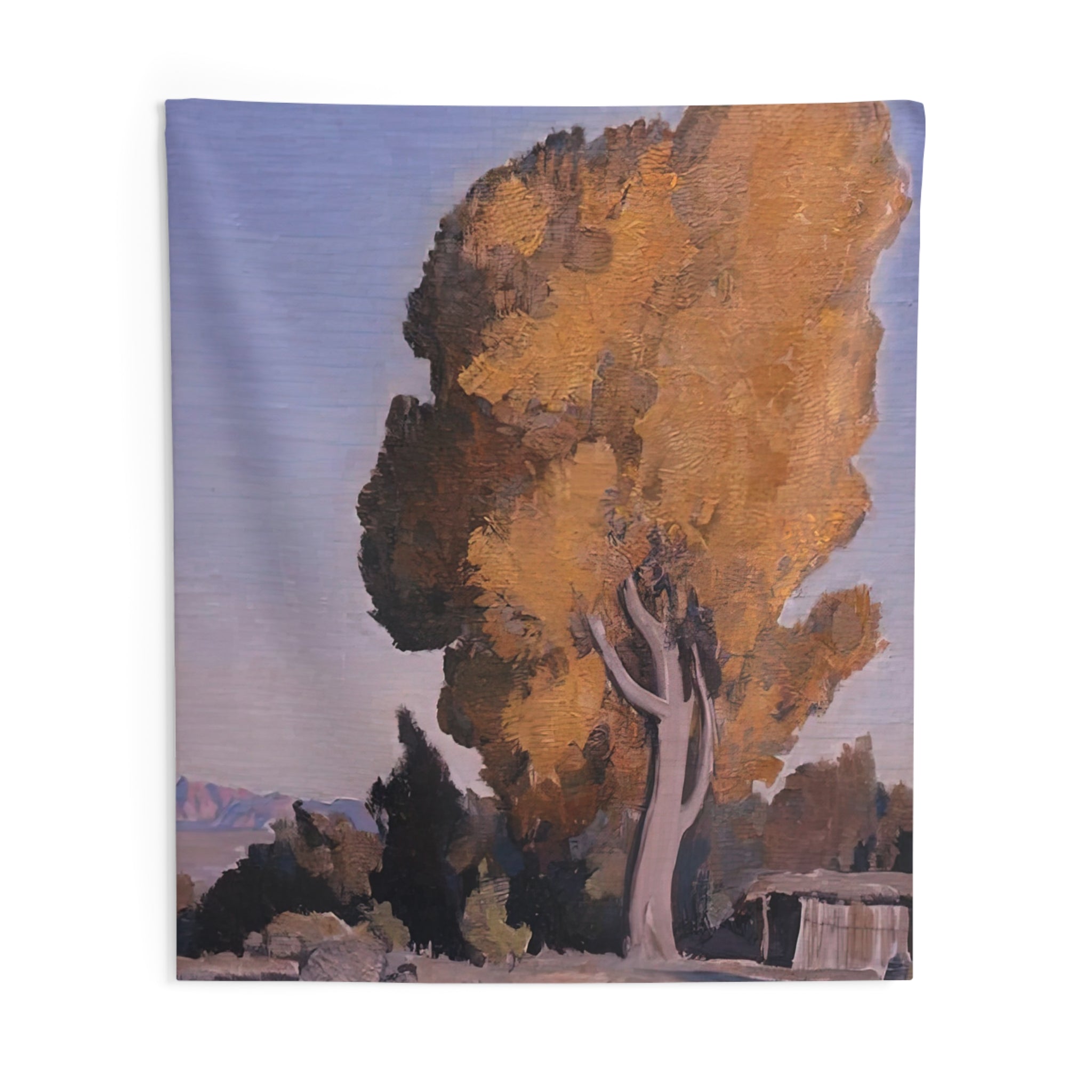 LOW COUNTRY COTTONWOOD 1940 By Maynard Dixon Tapestry | Maynard Dixon Large Tapestry Art