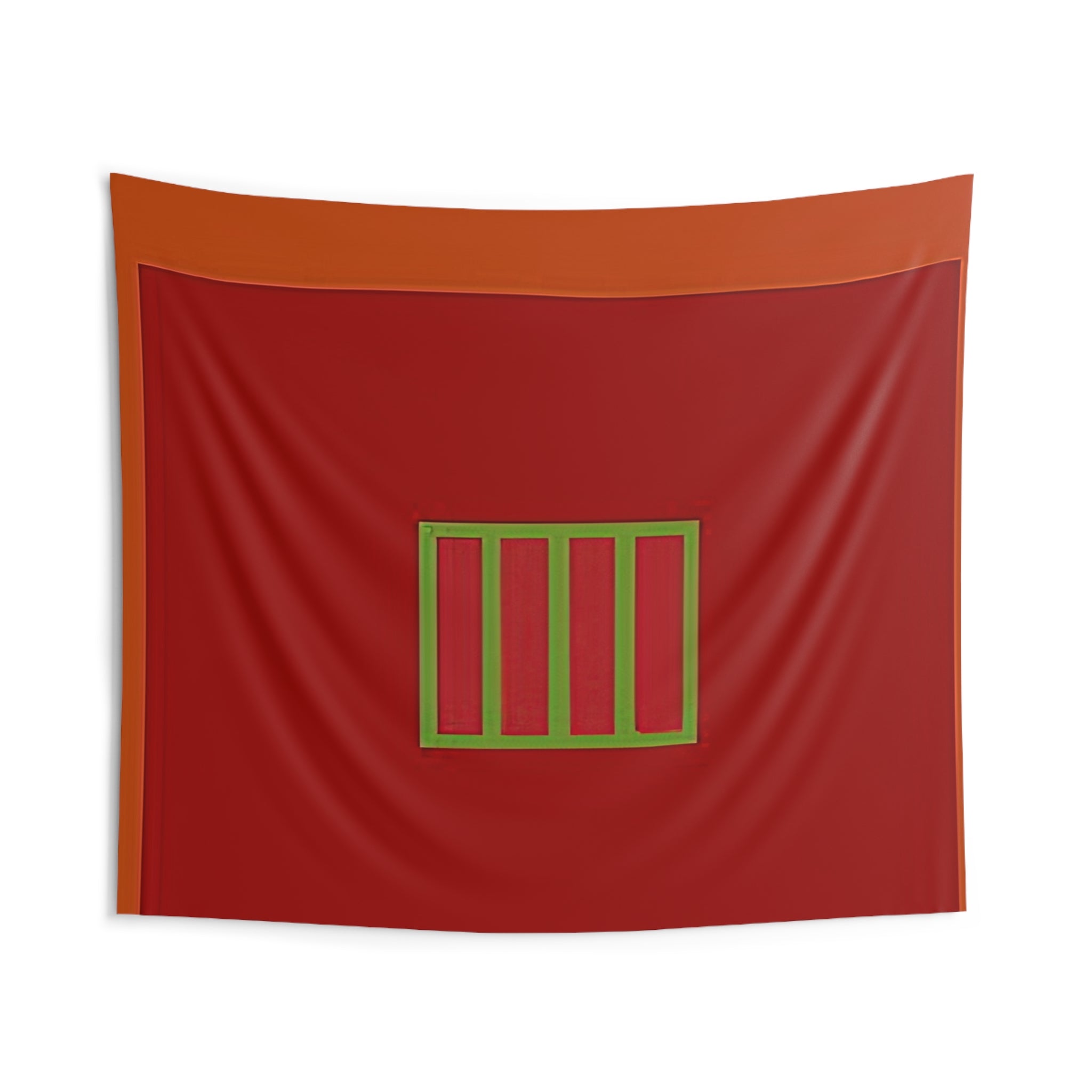 Day-Glo Prison - 1982 By Peter Halley Tapestry | Peter Halley Large Tapestry Art