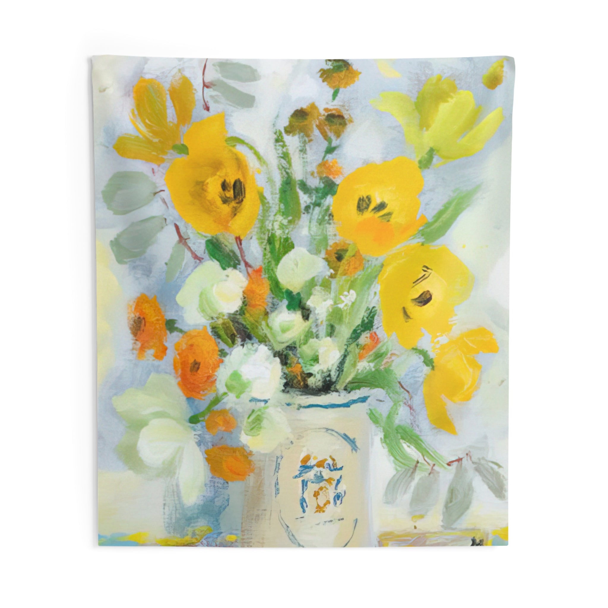 Still life with poppies - 1975 By Le Pho Tapestry | Le Pho Large Tapestry Art