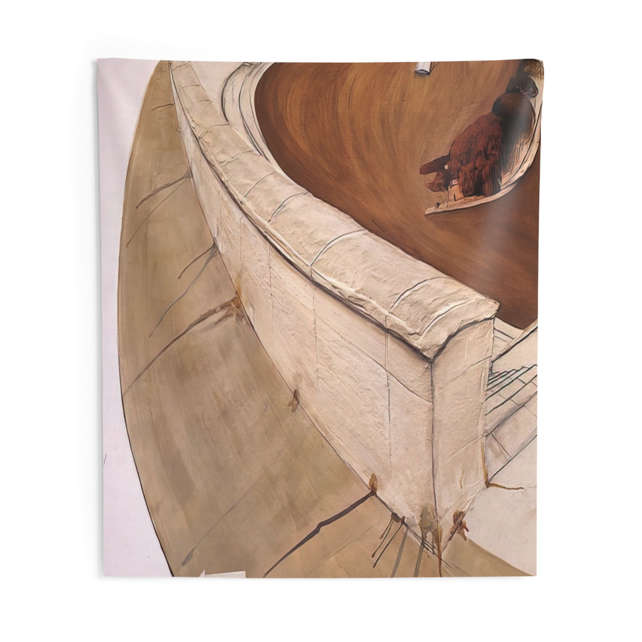 The 15 Great Dog Pisses of Paris - 1989 By Brett Whiteley Tapestry | Brett Whiteley Large Tapestry Art