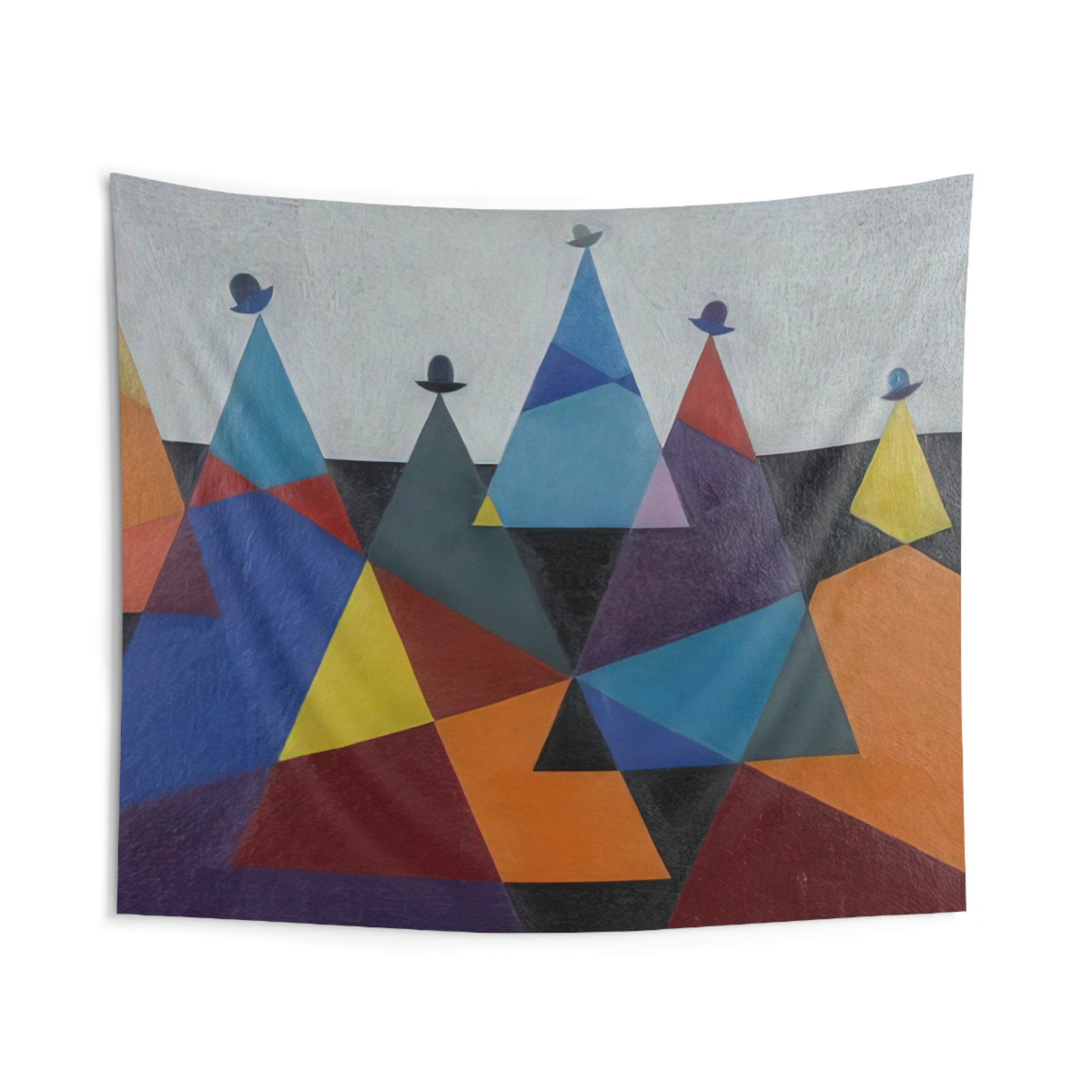 Untitled Mountains - 1955 By Omar Rayo Tapestry | Omar Rayo Large Tapestry Art