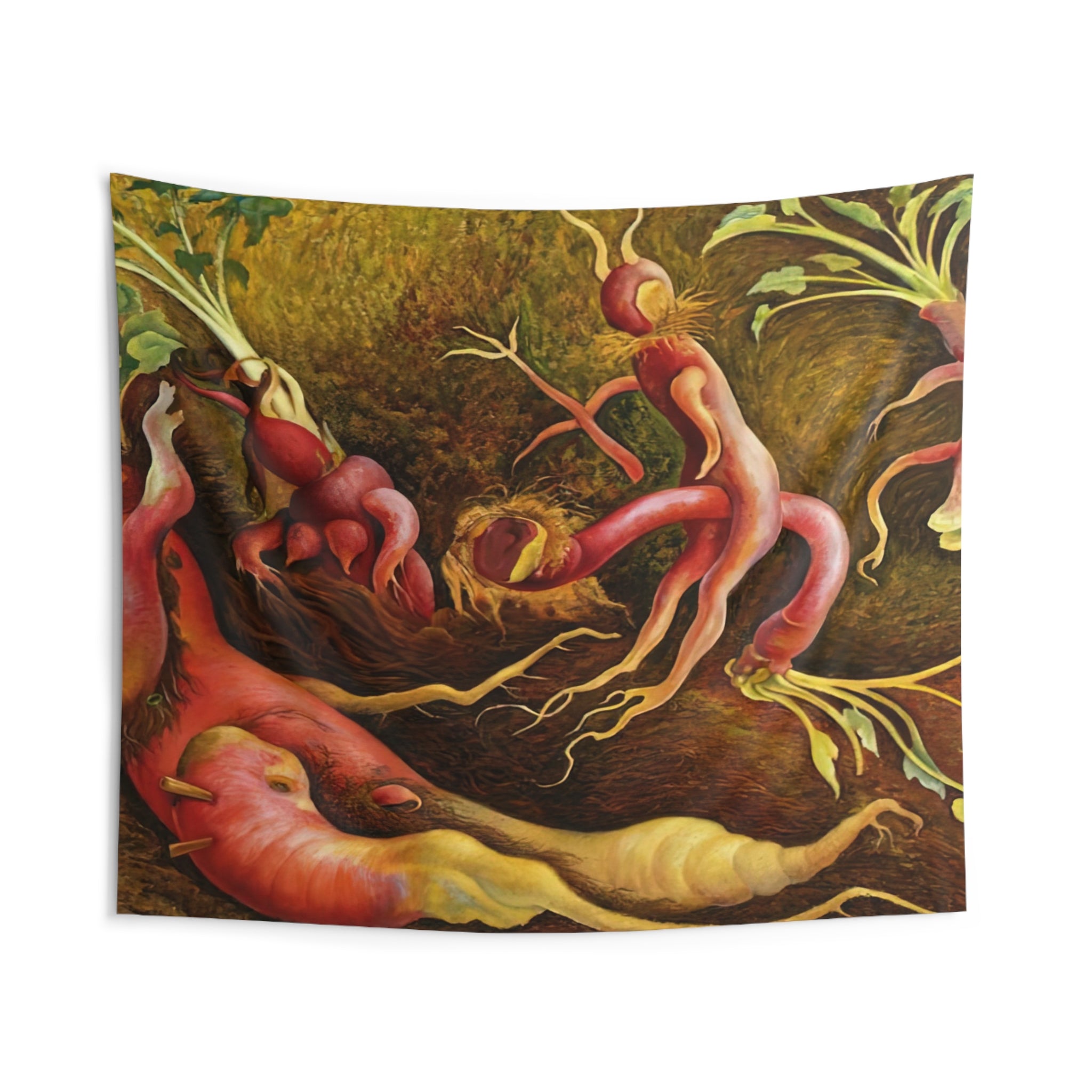 THE TENPTATIONS OF SAINT ANTONY 1947 By Diego Rivera Tapestry | Diego Rivera Large Tapestry Art