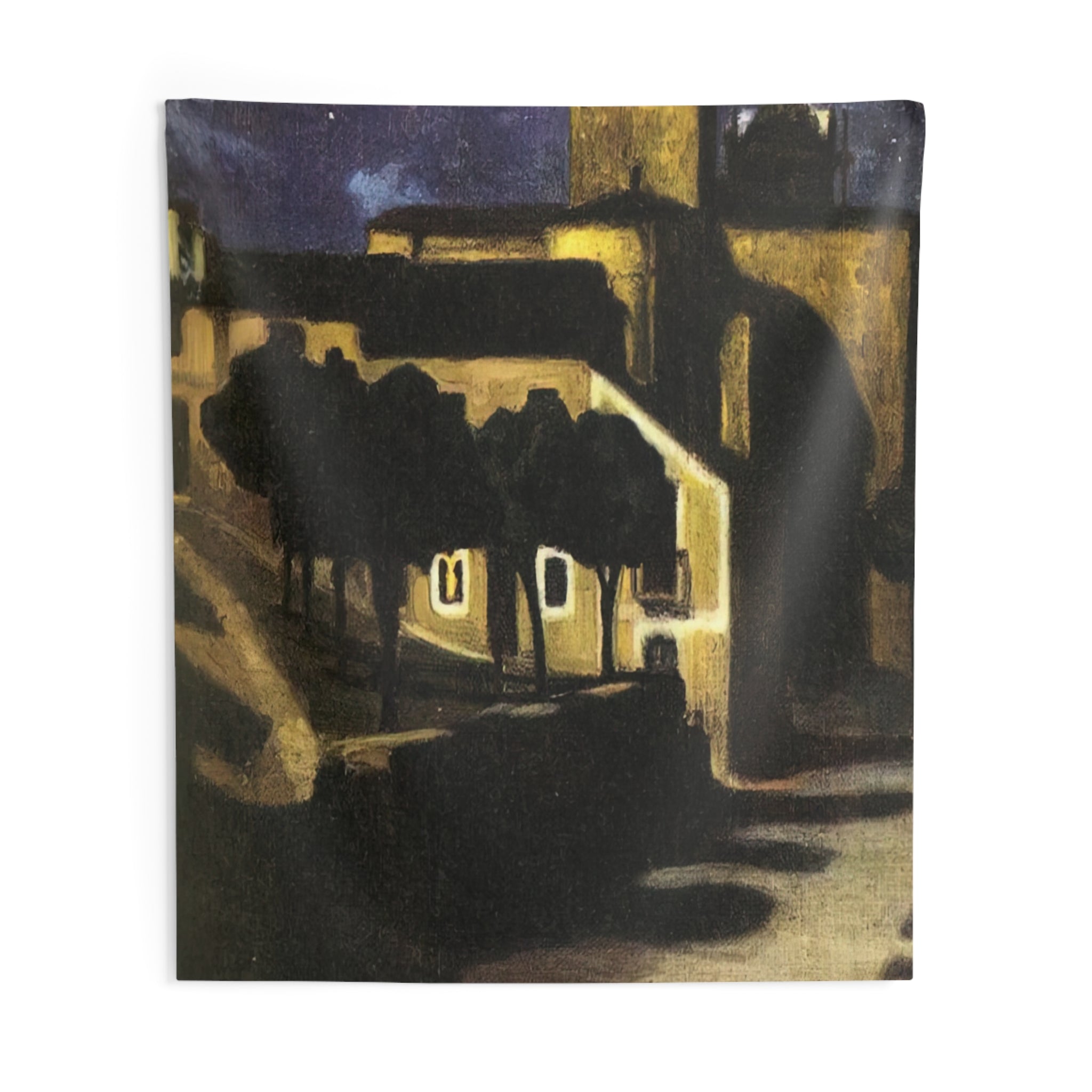 NIGHT SCENE IN AVILA 1907 By Diego Rivera Tapestry | Diego Rivera Large Tapestry Art